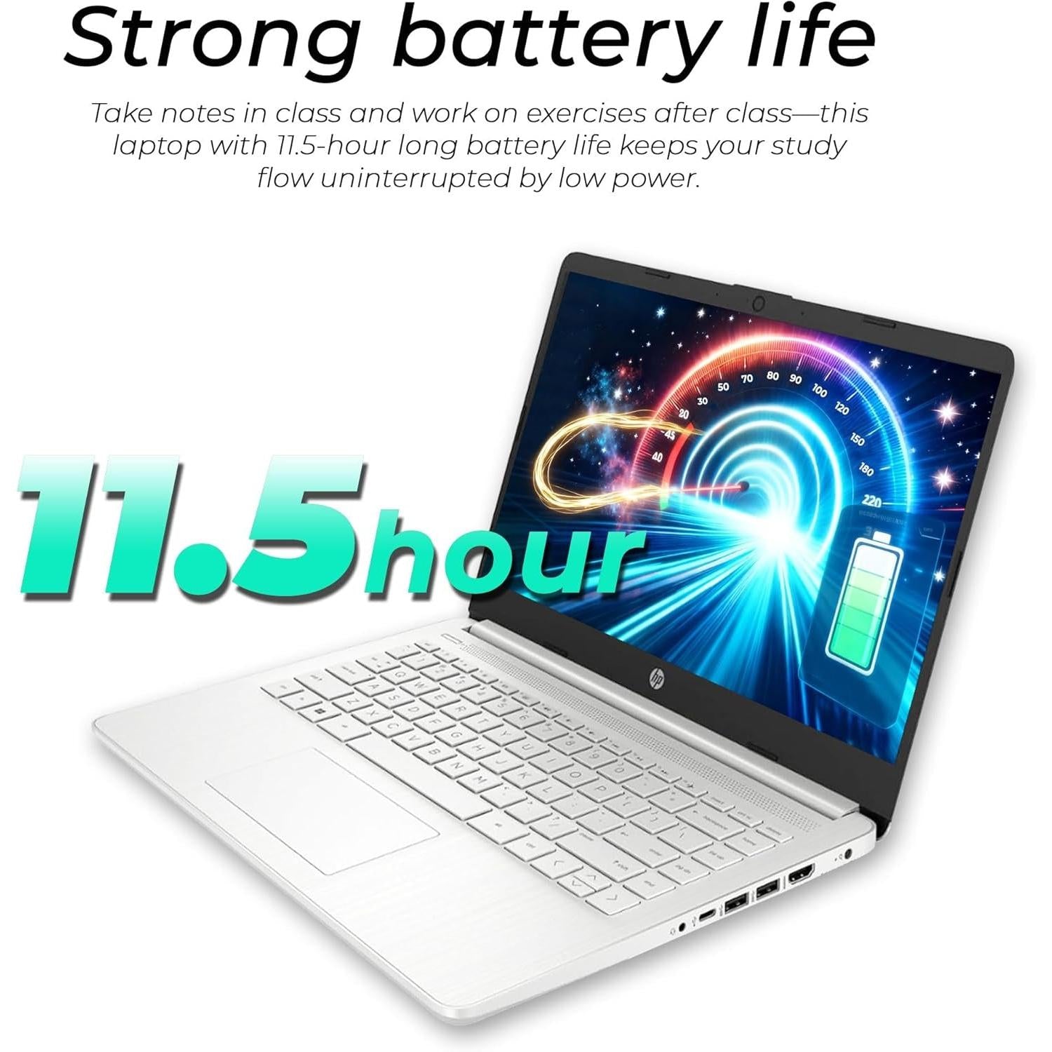 Ultrabook Laptop with Copilot AI • 2026 Edition • Latest Intel 4-Core N150 CPU • 8GB RAM • 128GB SSD + 1TB Cloud Storage • Microsoft 365 • Windows 11 • Thin & Portable • W/O Mouse