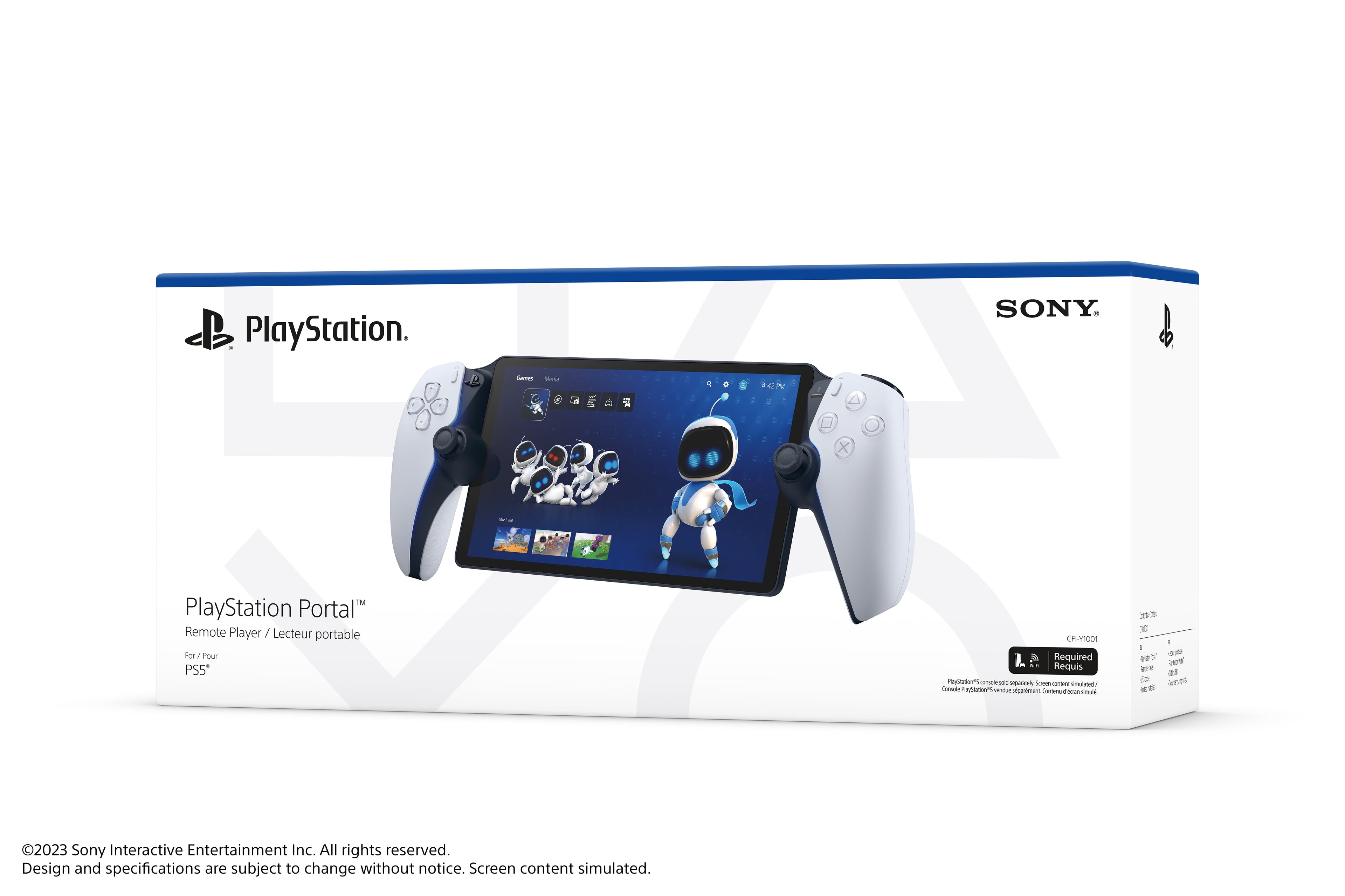 Elevate Your Gaming Experience with the Sony PlayStation Portal Remote Player for PS5 - Sleek White Design for Online Gaming and HD Streaming