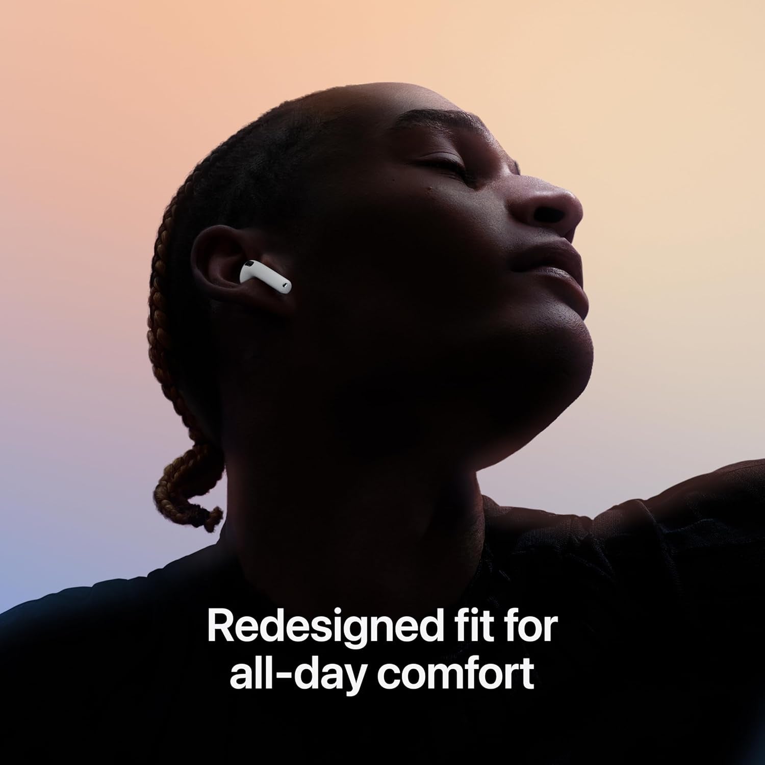 Airpods 4 Wireless Earbuds, Bluetooth Headphones, with Active Noise Cancellation, Adaptive, Transparency Mode, Personalized Spatial Audio, USB-C Charging Case, Wireless Charging, H2 Chip