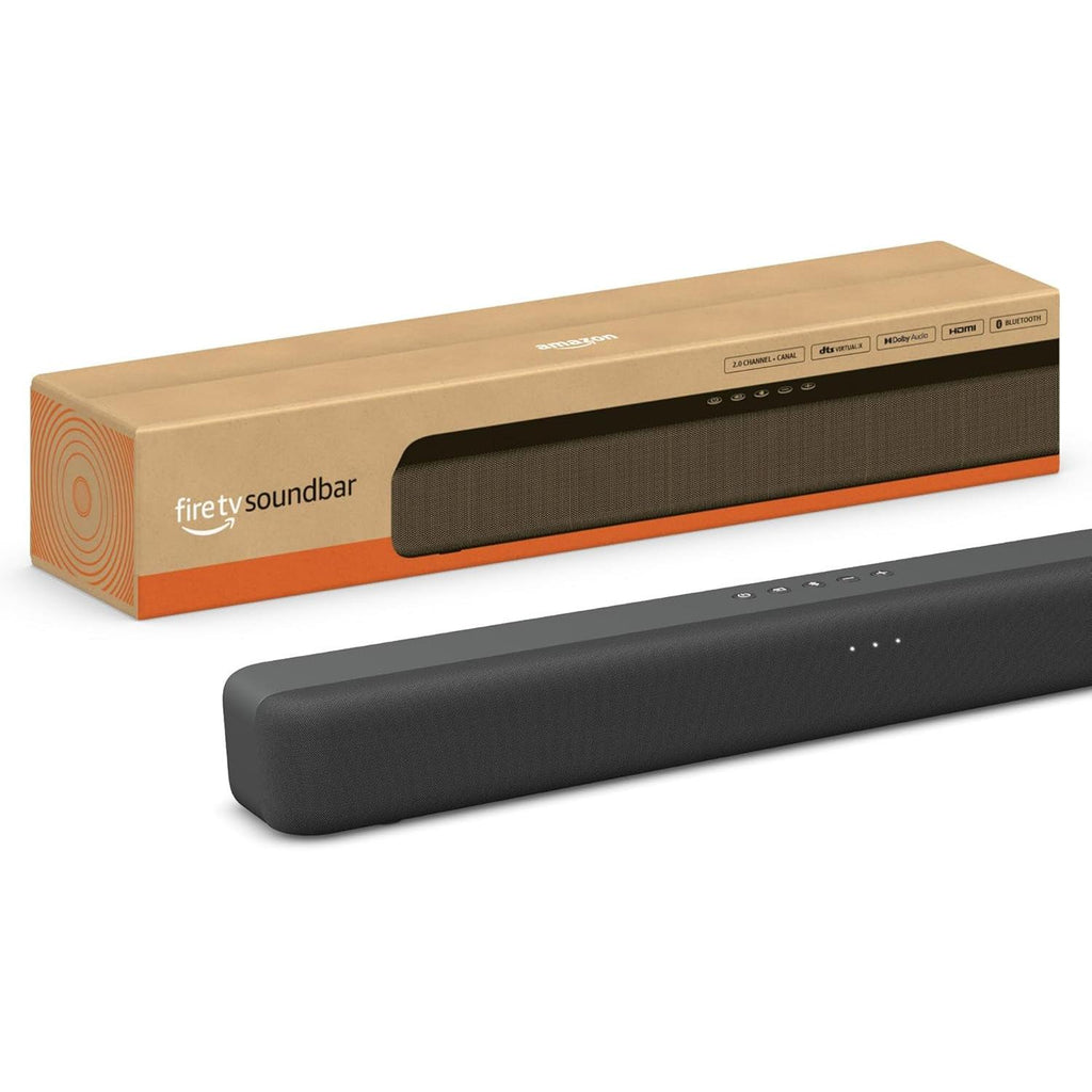 Fire TV Soundbar, 2.0 Speaker with DTS Virtual:X and Dolby Audio, Bluetooth Connectivity