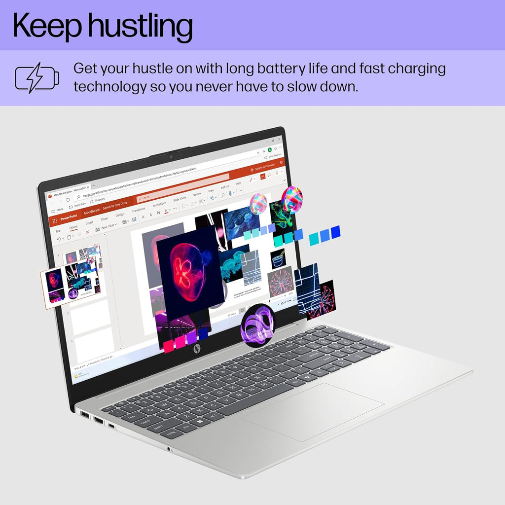 15.6 Inch Laptop, HD Touchscreen Display, AMD Ryzen 3 7320U, 8 GB RAM, 128 GB SSD, AMD Radeon Graphics, Windows 11 Home in S Mode, Natural Silver, 15- Fc0099Nr