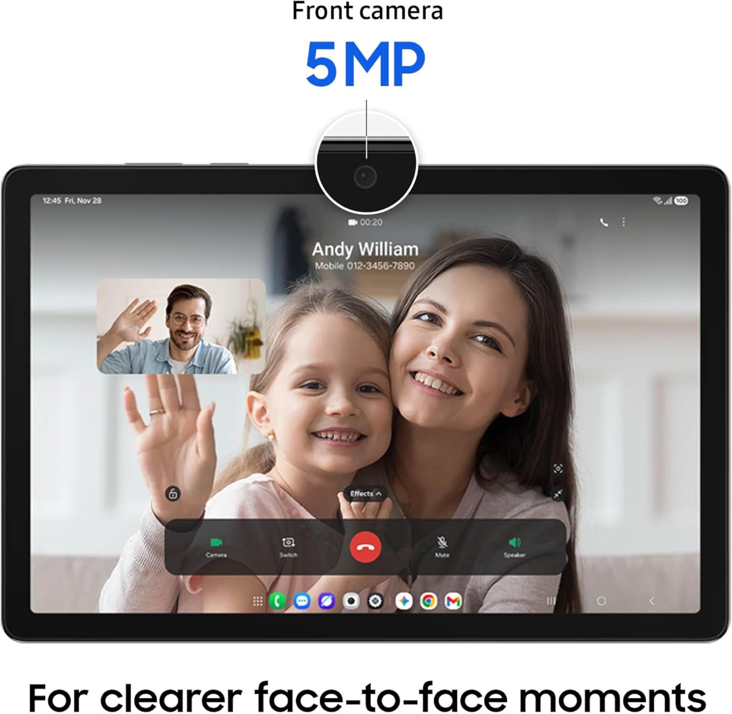 Galaxy Tab A11+ 6GB RAM, 128GB Storage, Optimized Performance, Long Lasting Battery, Expandable Storage, Large Display, Dolby Atmos Speakers, AI Assist, Slim, Light, 2 Year Warranty, Gray