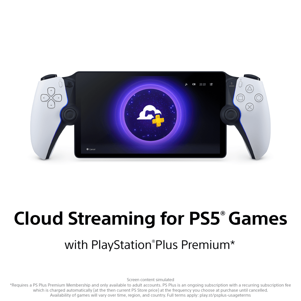 Elevate Your Gaming Experience with the Sony PlayStation Portal Remote Player for PS5 - Sleek White Design for Online Gaming and HD Streaming