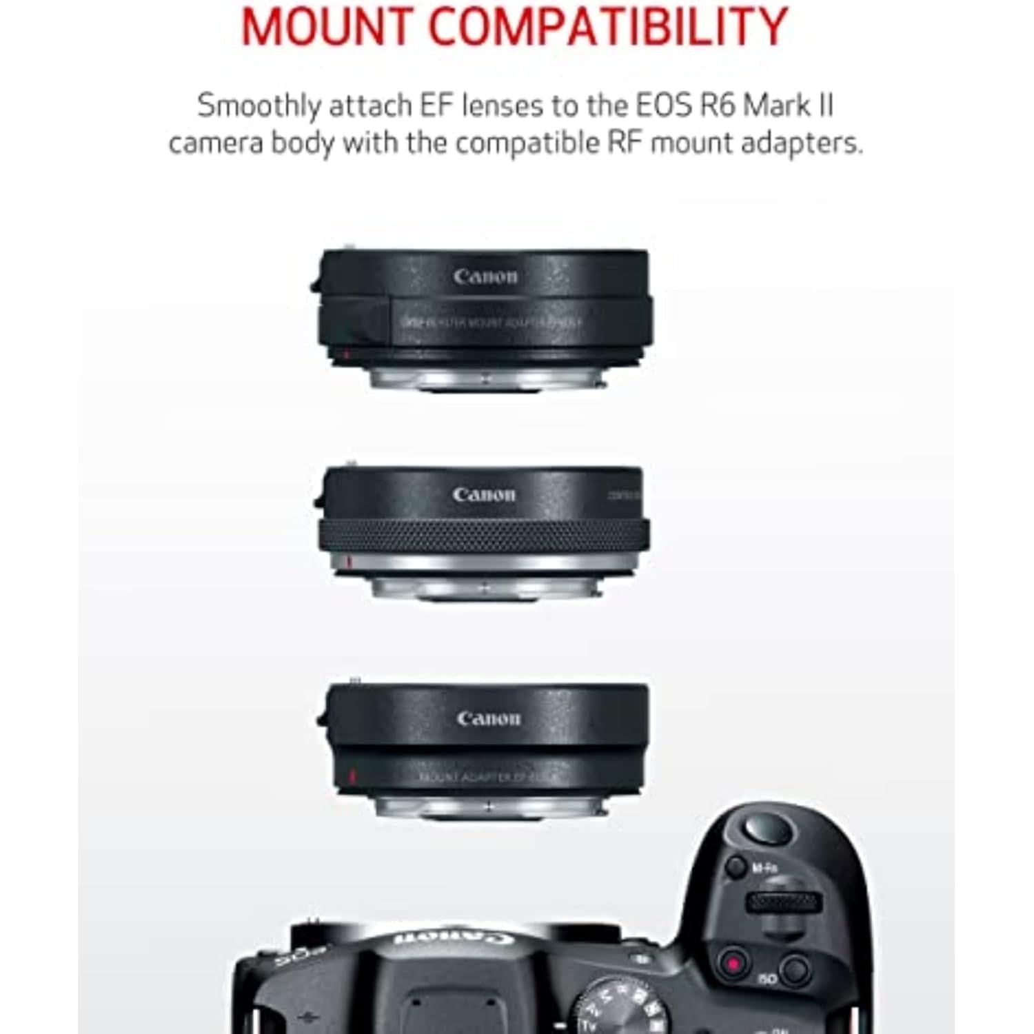 EOS R6 Mark II Mirrorless Camera Rf24-105Mm F4-7.1 Is STM Lens Kit, Full-Frame Hybrid Camera, 24.2 Megapixel CMOS Sensor, Photo and Video Capabilities, Black