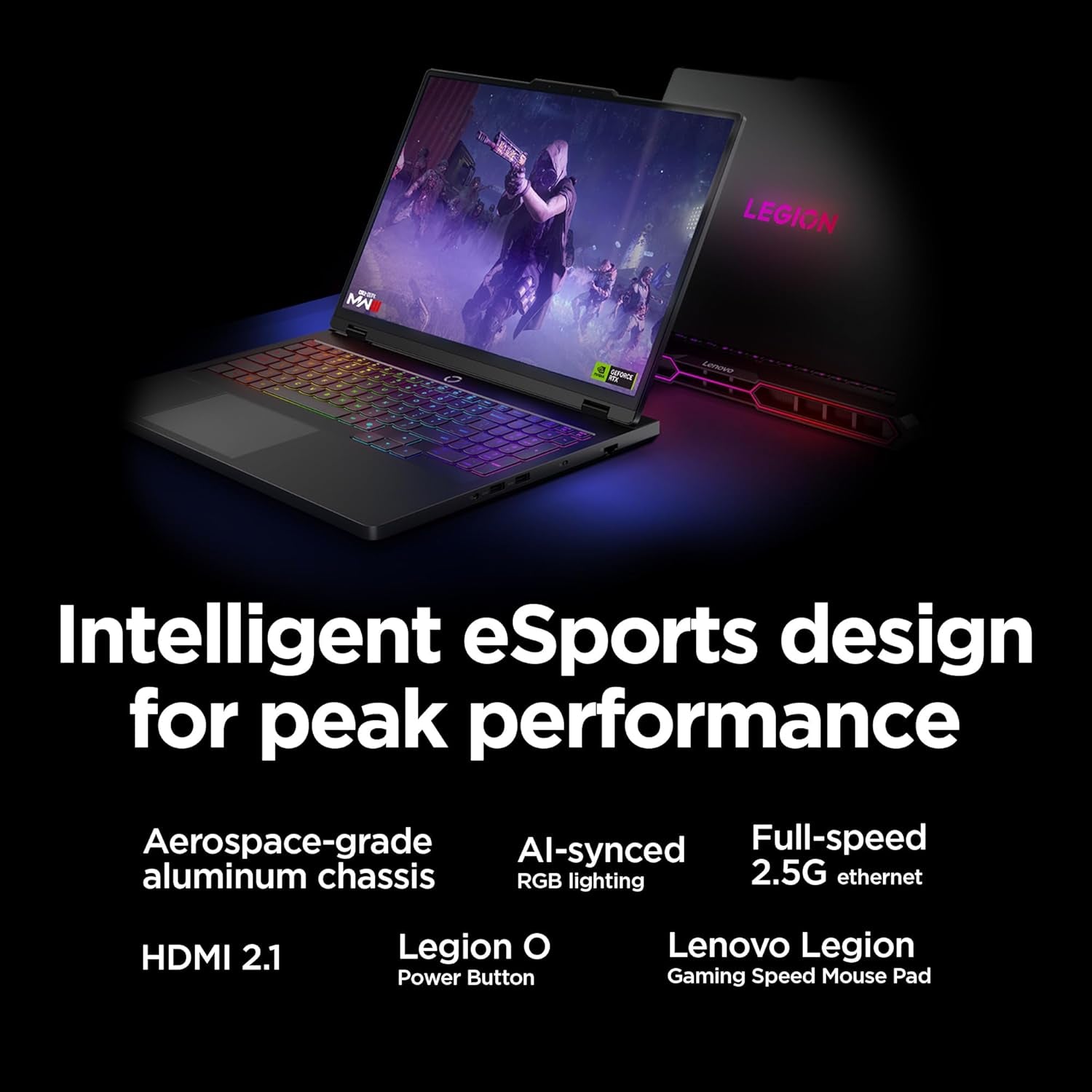 Legion Pro 7I – Gaming Laptop - Intel® Core™ Ultra 9 275HX – 16" 2.5K WQXGA OLED Display – 240Hz Refresh Rate – Geforce RTX™ 5070 Ti GPU – 32 GB Memory – 1 TB Storage – 3-Month PC Gamepass