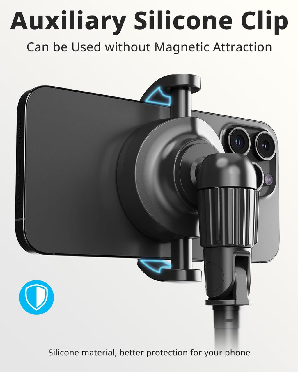 72'' Magnetic Tripod for Iphone with Remote, Extendable Cell Phone Tripod Stand, Compatible with Magsafe, Selfie Stick Tripod for Iphone 15 14 13 12 11 Series and Android Phones