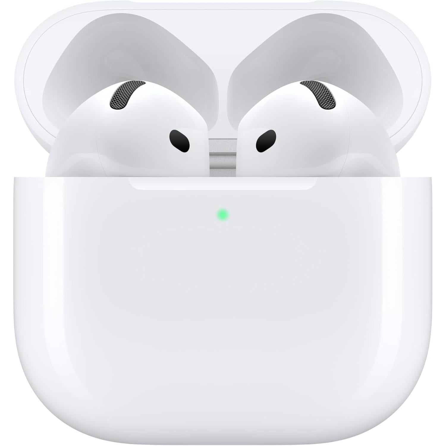 Airpods 4 Wireless Earbuds, Bluetooth Headphones, with Active Noise Cancellation, Adaptive, Transparency Mode, Personalized Spatial Audio, USB-C Charging Case, Wireless Charging, H2 Chip