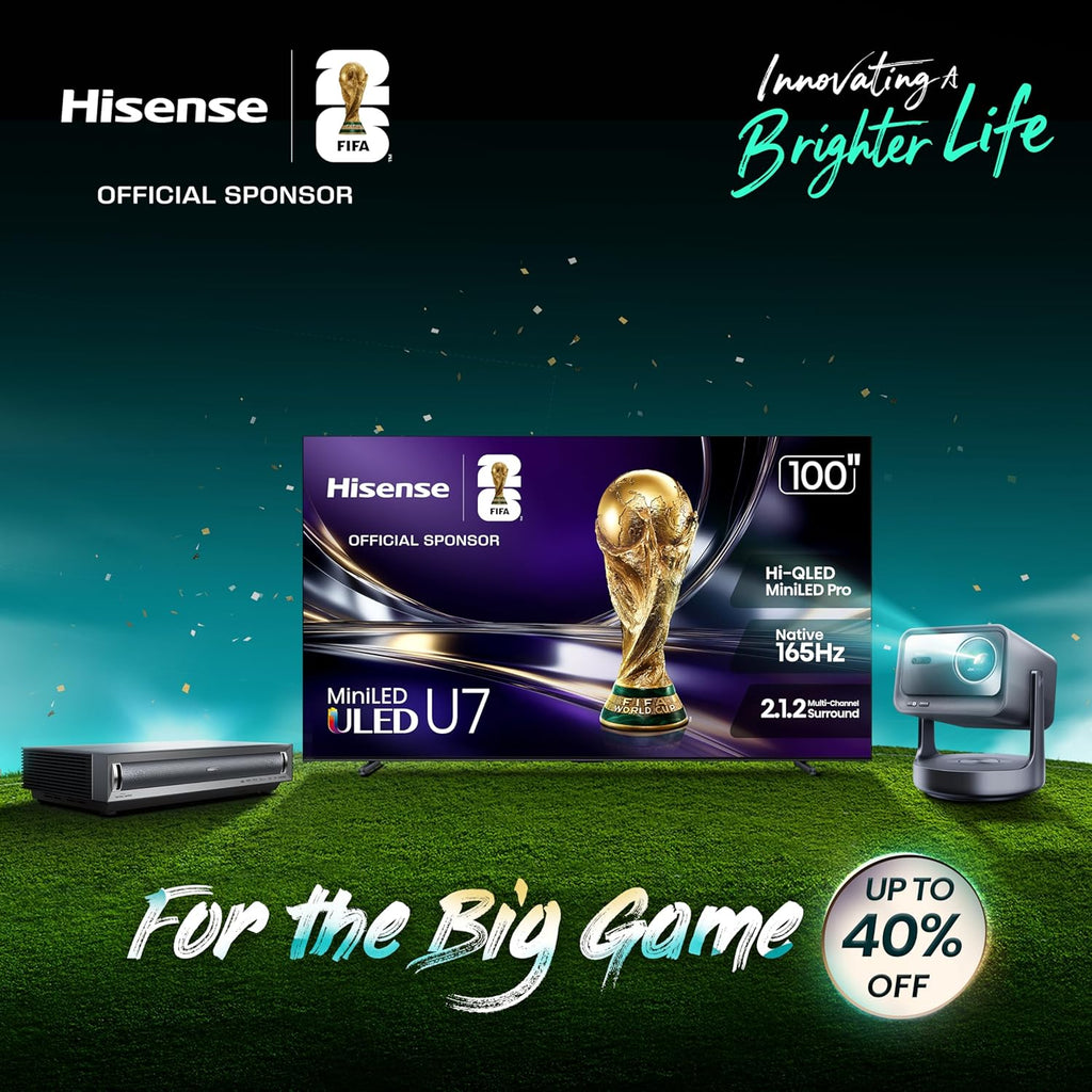 100" E7 Cinema Series Hi-Qled Mini-Led 4K UHD Smart Fire TV (100E7SF, 2026 NEW) - Native 144Hz, AI Picture, Dolby Vision IQ · Atmos, FALD, HDR10+ Adaptive, MEMC, Alexa+