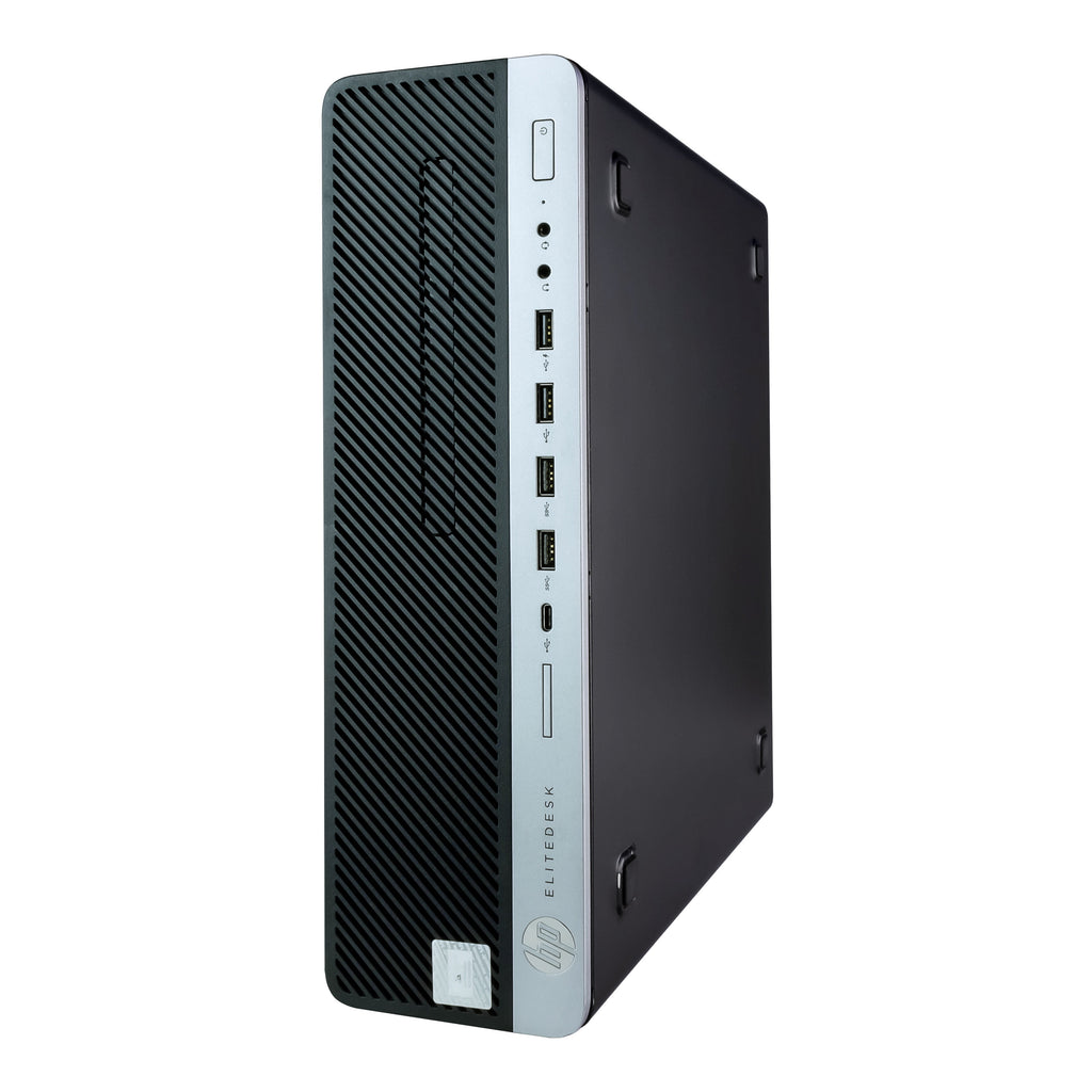 HP Elitedesk Desktop W/24" LCD Monitor, Intel I5 Core Gen 8, 16GB, 1TB SSD, DVD, Black, 600G4