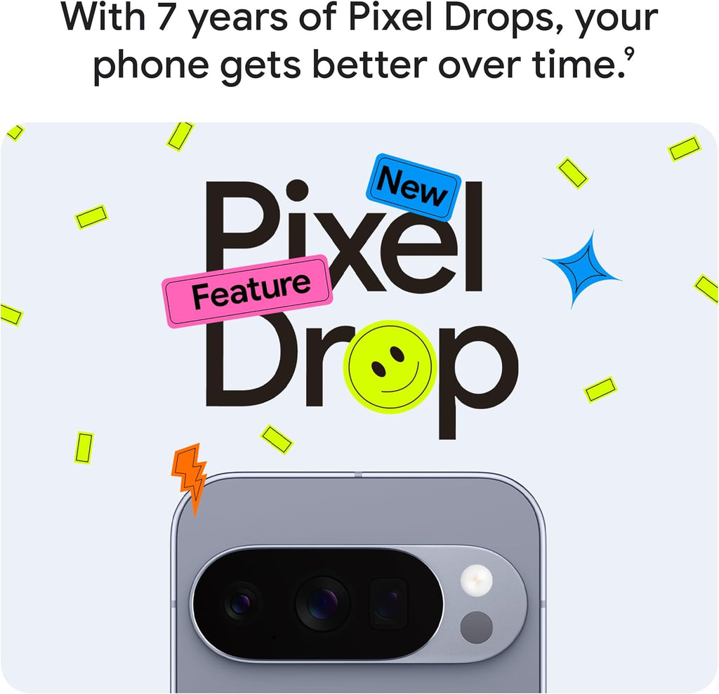 Pixel 10 Pro XL - Unlocked Android Smartphone - Gemini AI Assistant, Triple Rear Camera System, Fast-Charging 24+ Hour Battery, and 6.8" Super Actua Display - Obsidian - 512 GB (2025 Model)