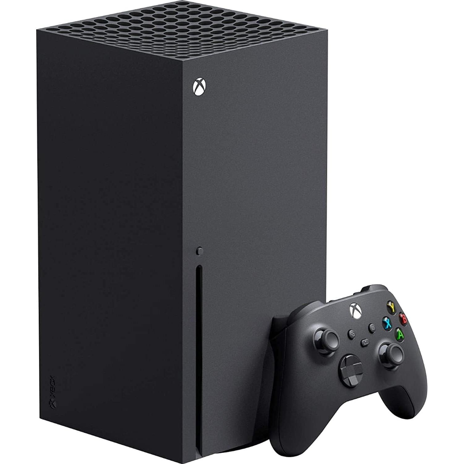 X-Box Series X Gaming Console Bundle - 1TB SSD Black X-Box Console with Two Wireless Controllers -Black and White -And Ahaghug Authorized HDMI Cable
