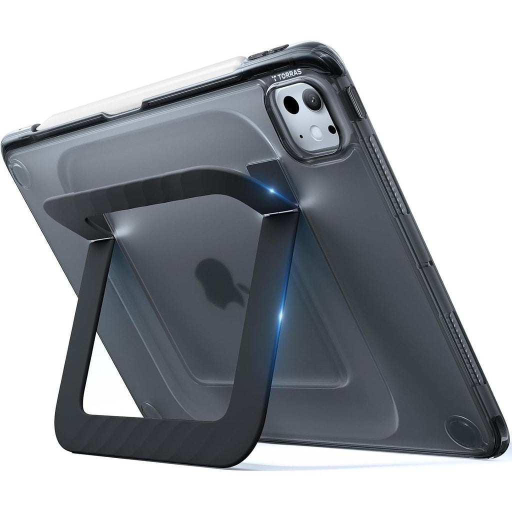 Ostand K3 Neo for Ipad Pro 11 Inch Case M5 (2025) / M4 (2024), Viewing Angles Adjustable,Ultra Stable Stand, Shockproof Protective Slim Kickstand Case with Pencil Holder, Obsidian Black