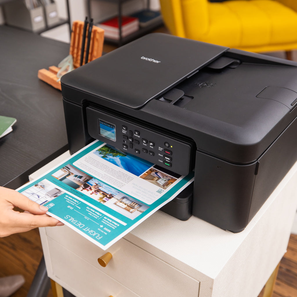 MFC-J1360DW Work Smart Wireless All-In-One Color Printer – Prints on Both Sides, Copies and Scans Multiple Pages, Easy-To-Use Color Display
