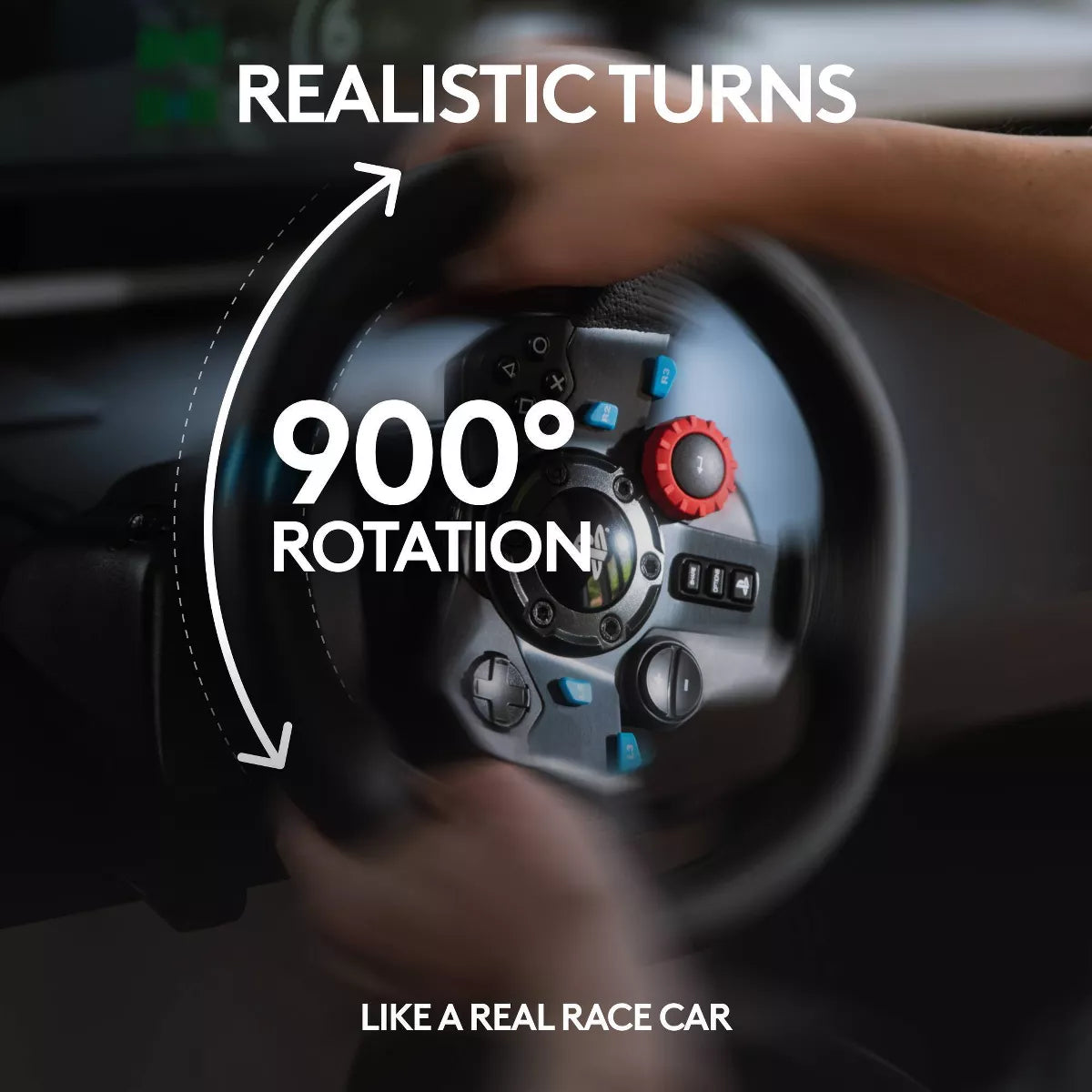 Logitech G29 Driving Force Racing Wheel and Pedals for Playstation 4/5/PC: USB Connection