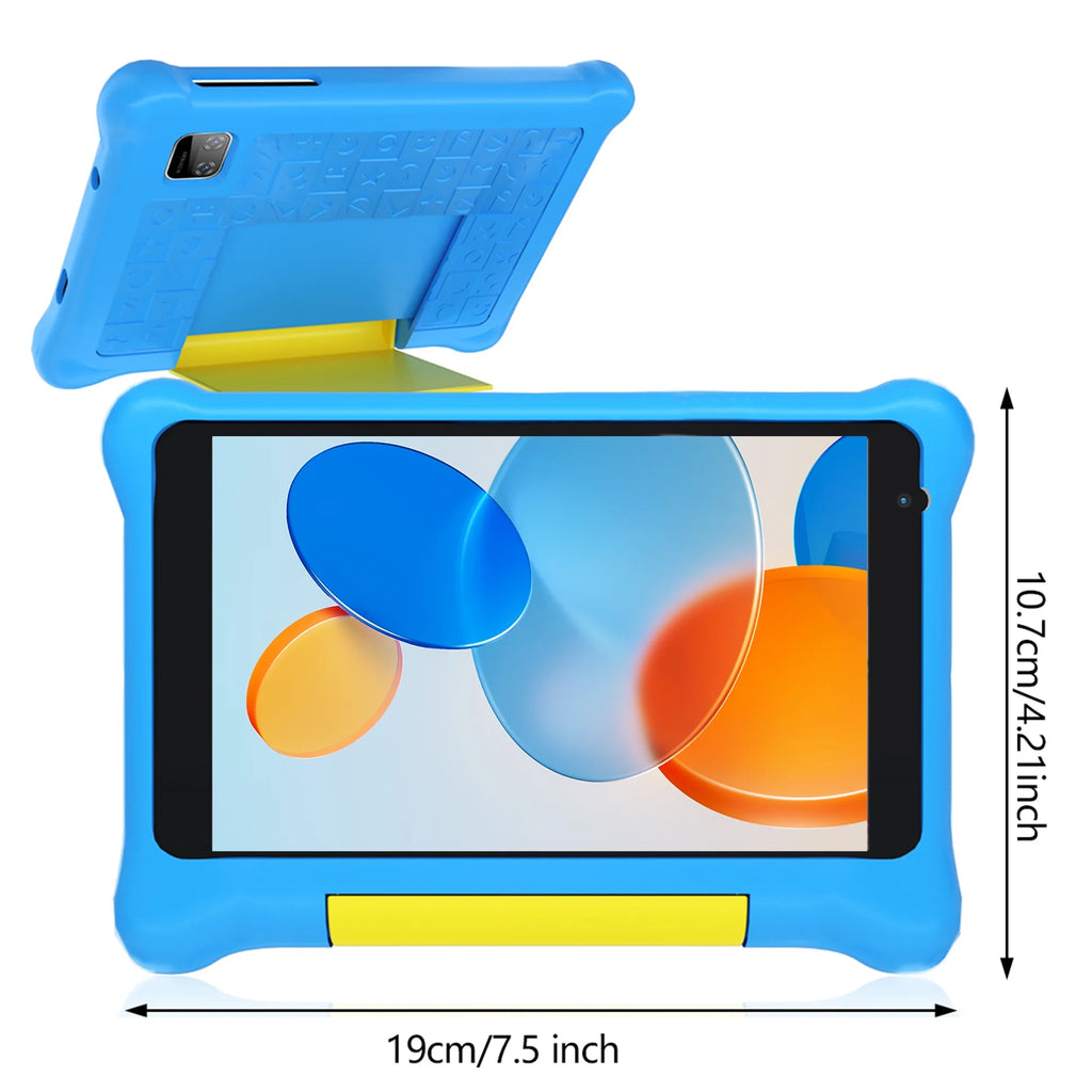 7" Kids Learning Tablet with Case for Toddler, 5GB RAM +32GB ROM, IPS HD Screen, Ukidoz Pre-Install,Blue