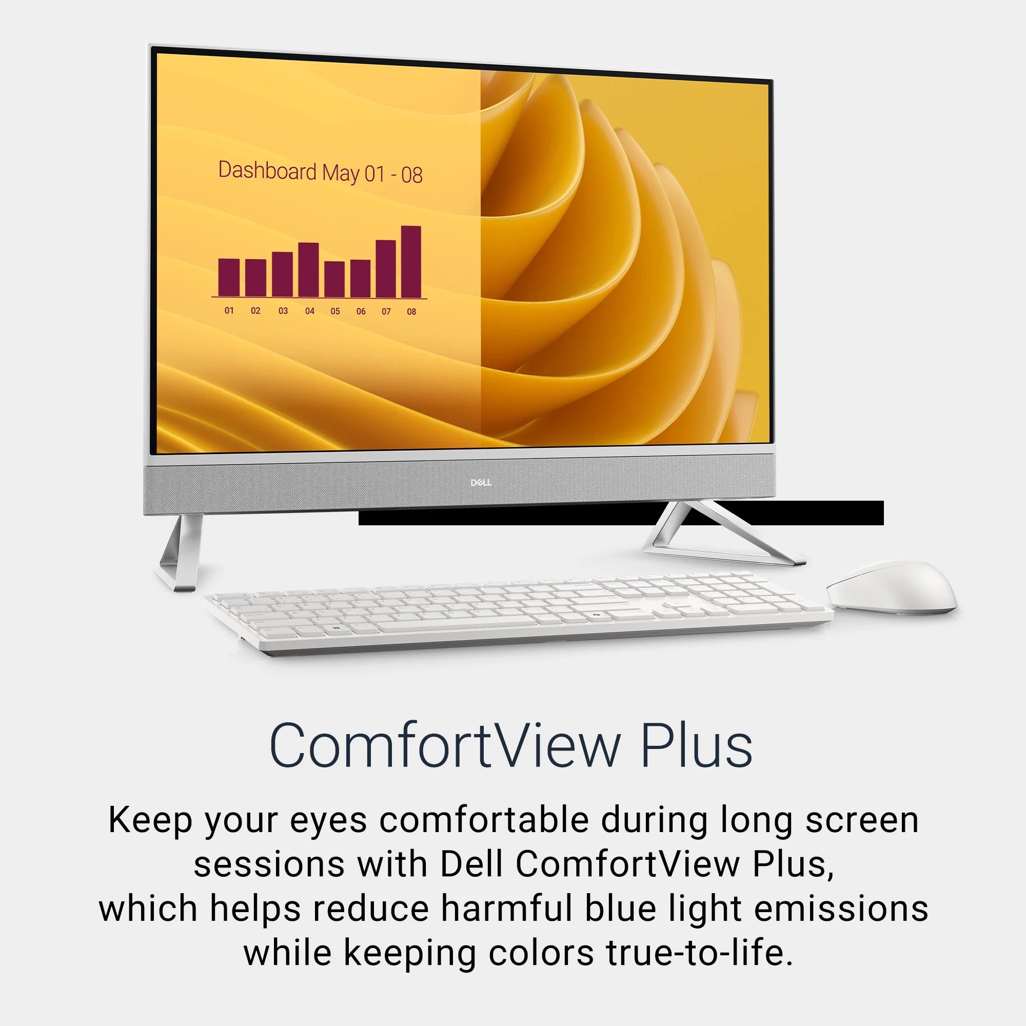 Experience the Power of Productivity with the 27" All-In-One Desktop EC27250 - Intel Core i5, 16GB RAM, 512GB SSD in Elegant White