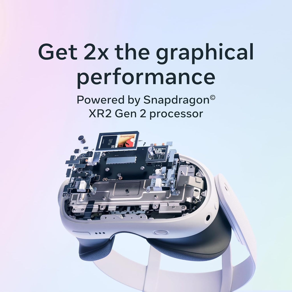 Quest 3 512GB | VR Headset — Thirty Percent Sharper Resolution — 2X Graphical Processing Power — Virtual Reality without Wires — Access to 40+ Games with a 3-Month Trial of  Horizon+ Included