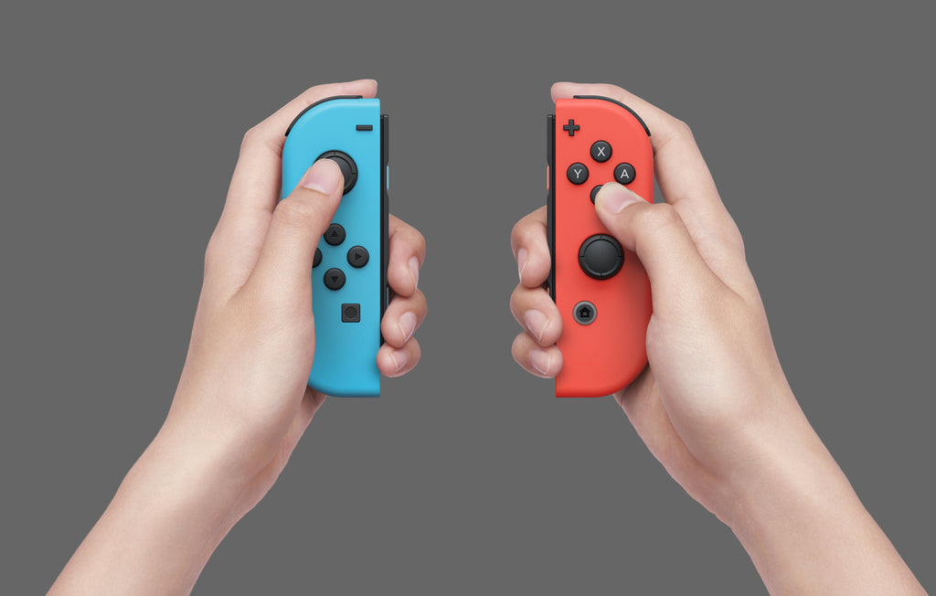 Switch Console with Neon Blue & Red Joy-Con.