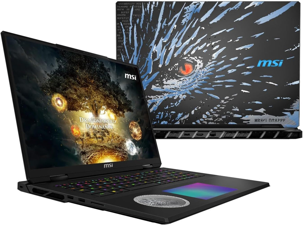 [2026]  Titan 18 HX Dragon Edition Norse Myth A2XWIG-442US Pro Extreme (Intel Ultra 9 285HX, 128GB RAM, 4TB Gen5 + 16TB Gen4 Nvme SSD, RTX 5080, 18" UHD+ Mini LED, Windows 11 Pro) Gaming Laptop