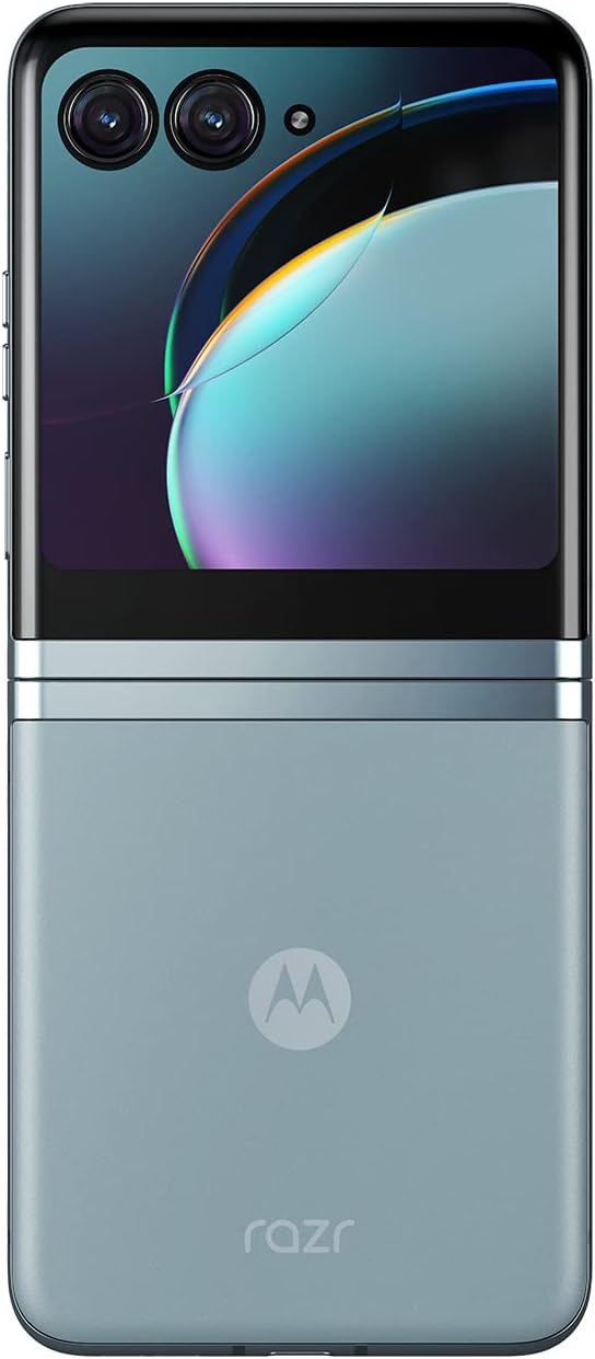 Motorola Razr+ 2023 - Unlocked Flip Smartphone with 8GB RAM, 256GB Storage, and Stunning 32MP Camera in Blue