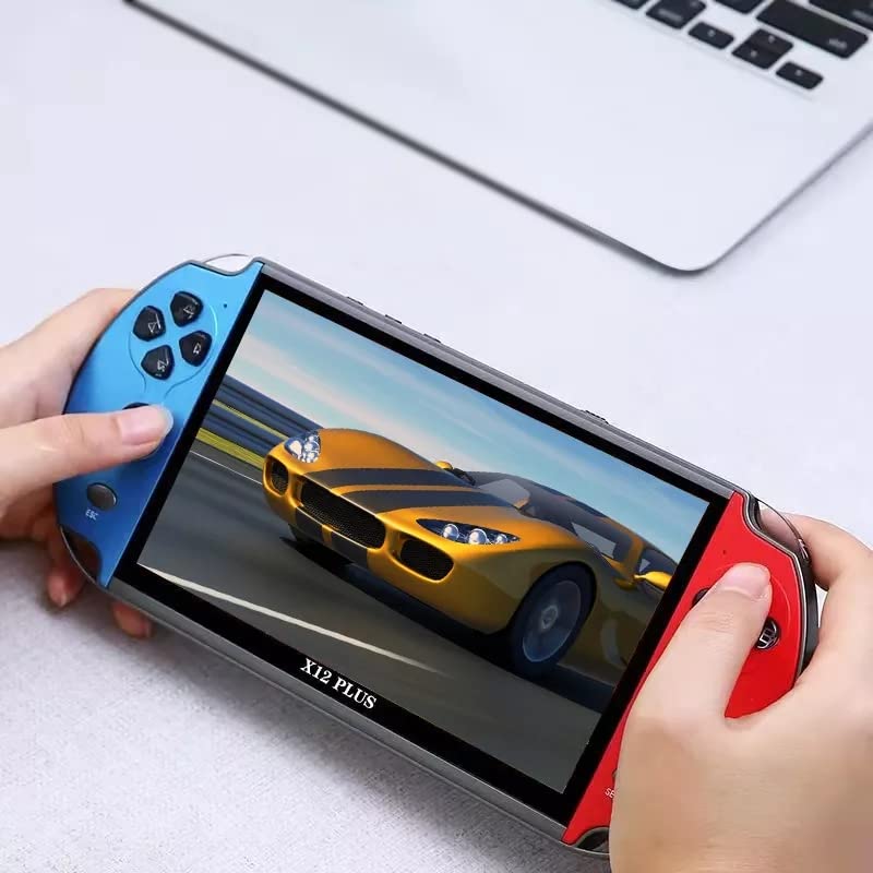 Unleash Fun with the Original Factory 16GB Retro Handheld Game Player X12 Plus - 10000 Games, 7-Inch Screen, Perfect Gift for All Ages!
