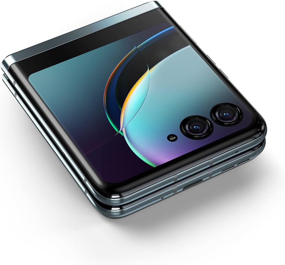 Motorola Razr+ 2023 - Unlocked Flip Smartphone with 8GB RAM, 256GB Storage, and Stunning 32MP Camera in Blue