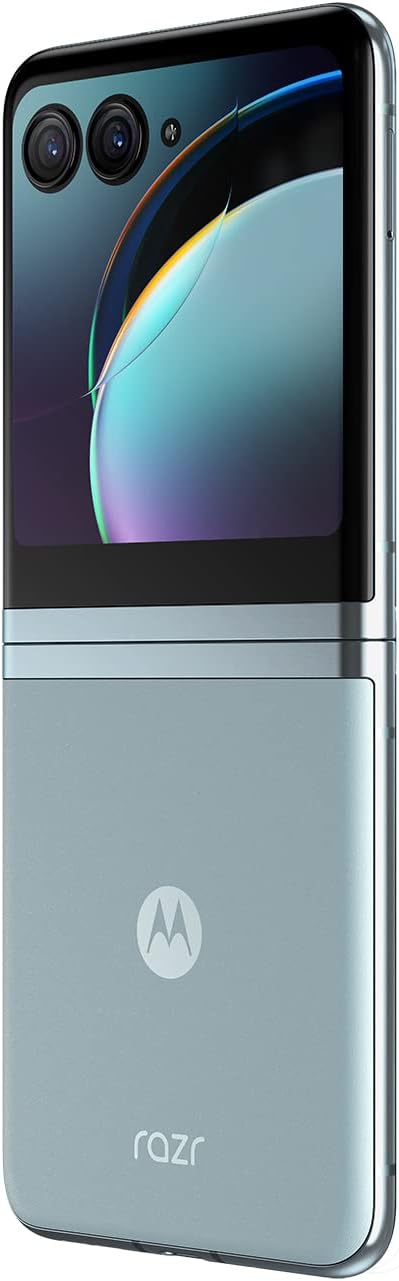 Motorola Razr+ 2023 - Unlocked Flip Smartphone with 8GB RAM, 256GB Storage, and Stunning 32MP Camera in Blue