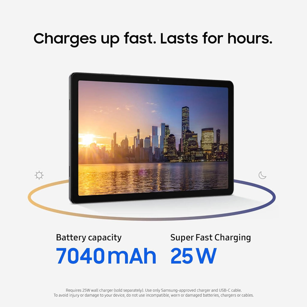 Galaxy Tab A11+ 6GB RAM, 128GB Storage, Optimized Performance, Long Lasting Battery, Expandable Storage, Large Display, Dolby Atmos Speakers, AI Assist, Slim, Light, 2 Year Warranty, Gray