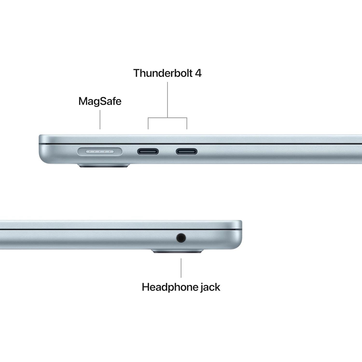 2026 Macbook Air 13-Inch Laptop with M5 Chip: Built for AI, 13.6-Inch Liquid Retina Display, 16GB Unified Memory, 512GB SSD, 12MP Center Stage Camera, Touch ID, Wi-Fi 7; Sky Blue