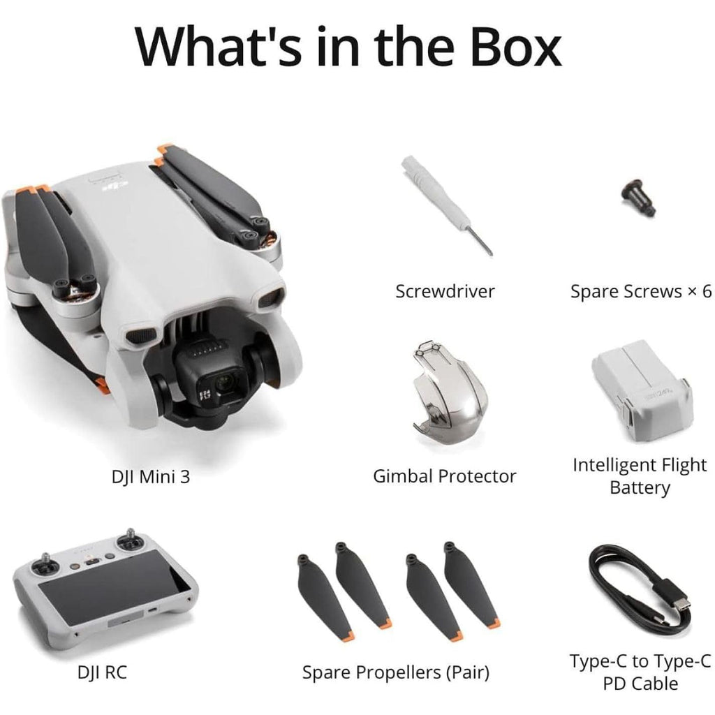 Mini 3 ( RC), Lightweight 3X Mechanical Gimbal Drones with Camera for Adults 4K, 38-Min Flight Time, up to 32800Ft (10Km) Video Transmission, Vertical Shooting, GPS Auto Return Integrated