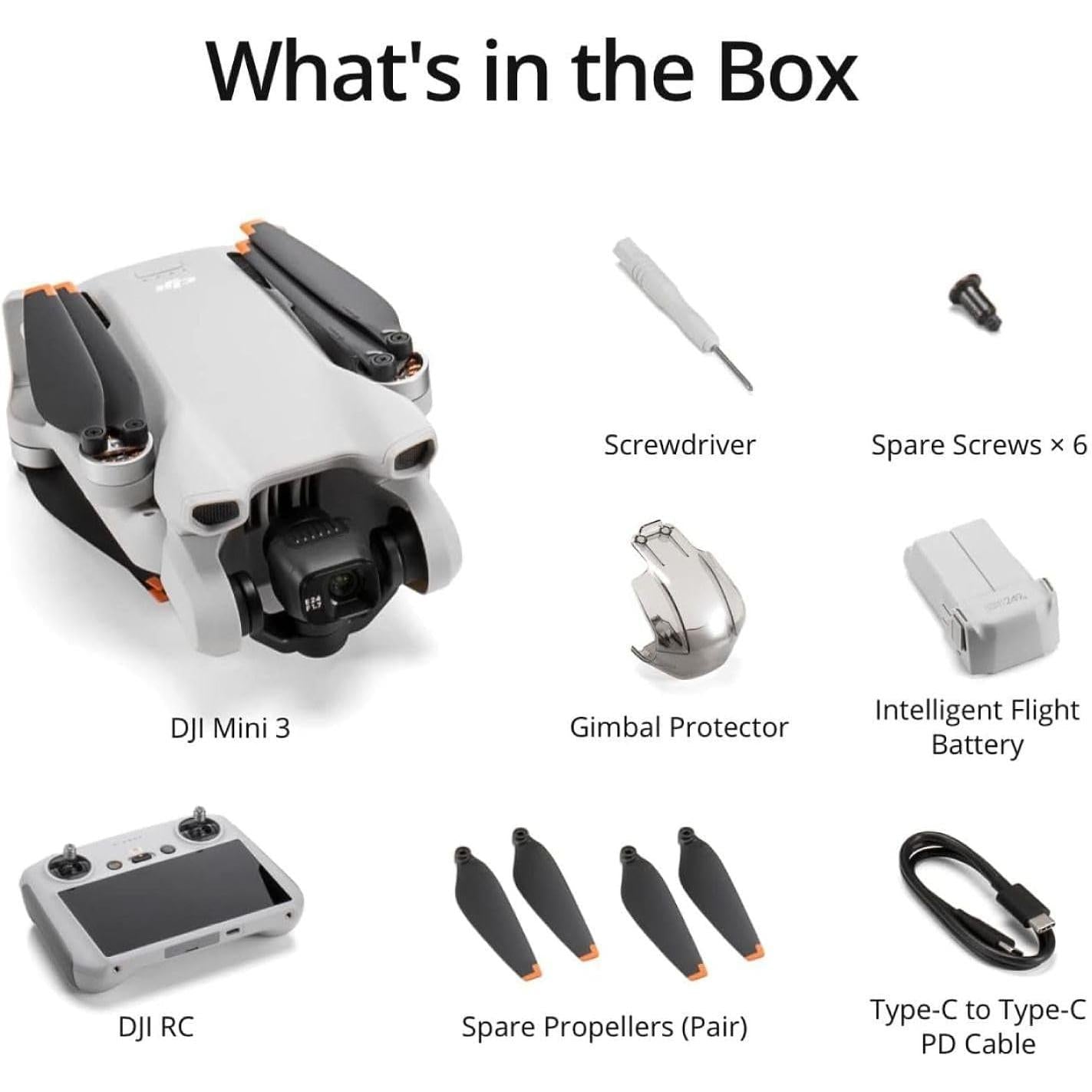 Mini 3 ( RC), Lightweight 3X Mechanical Gimbal Drones with Camera for Adults 4K, 38-Min Flight Time, up to 32800Ft (10Km) Video Transmission, Vertical Shooting, GPS Auto Return Integrated