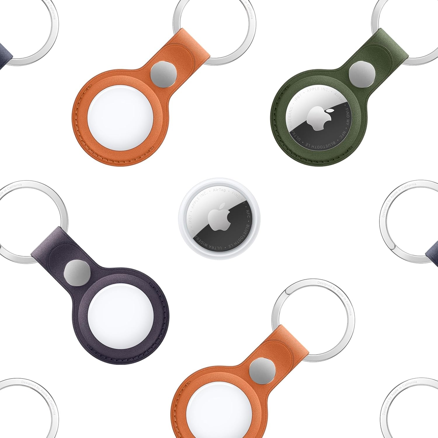Airtag (2Nd Generation) - 4 Pack: Tracker for Keychain, Wallet, and More; Locator with Sound; Simple One-Tap Setup with Iphone or Ipad; Key Finder with up to 1.5X Precision Finding Range*