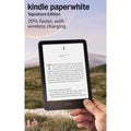 Kindle Paperwhite Signature Edition 32GB (Newest Model) – 20% Faster with Auto-Adjusting Front Light, Wireless Charging, and Weeks of Battery Life – Metallic Black