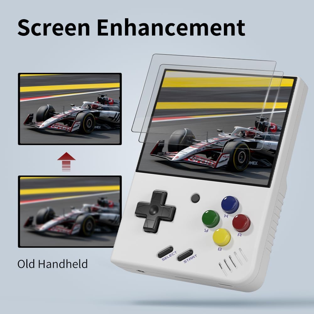 Experience Nostalgia with the Mini Plus Retro Emulator Handheld Game Console - Portable, Powerful, and Packed with 64GB of Classic Games!