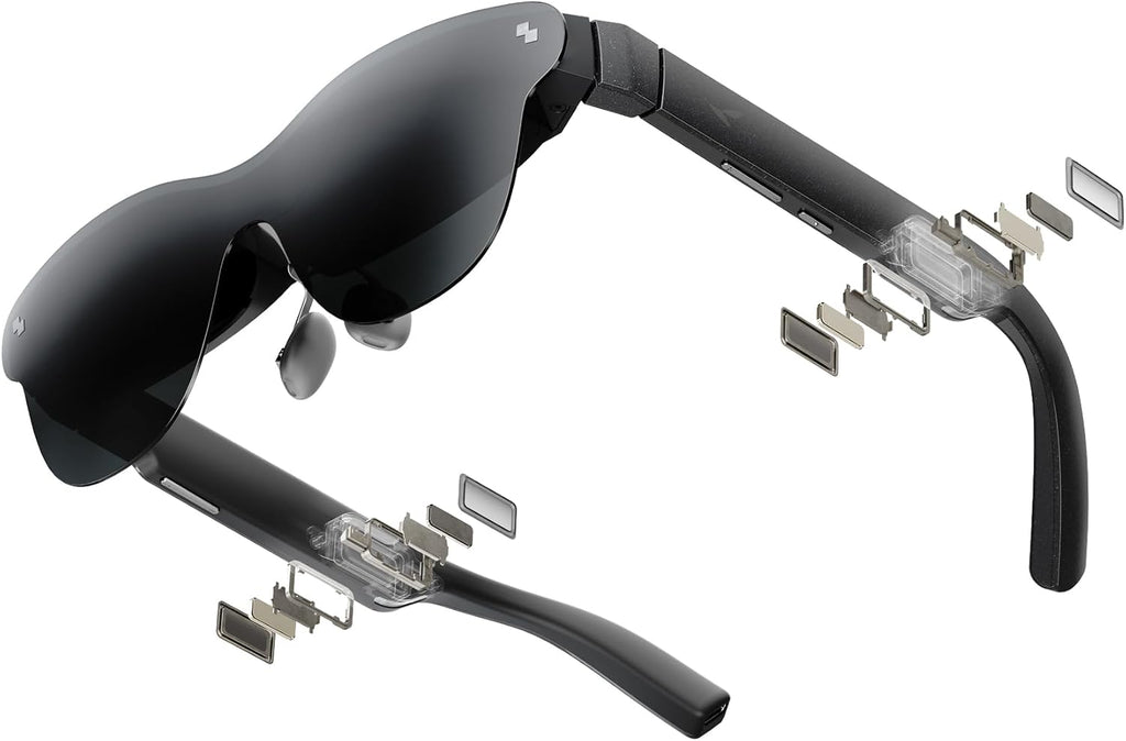 Experience the Future of Entertainment with Air 4 Pro AR/XR Glasses - Stunning 201" HDR10 Display, Vision 4000 Chip, and Premium Bang & Olufsen Audio for Gaming and Movies on iPhone, Android, and More!