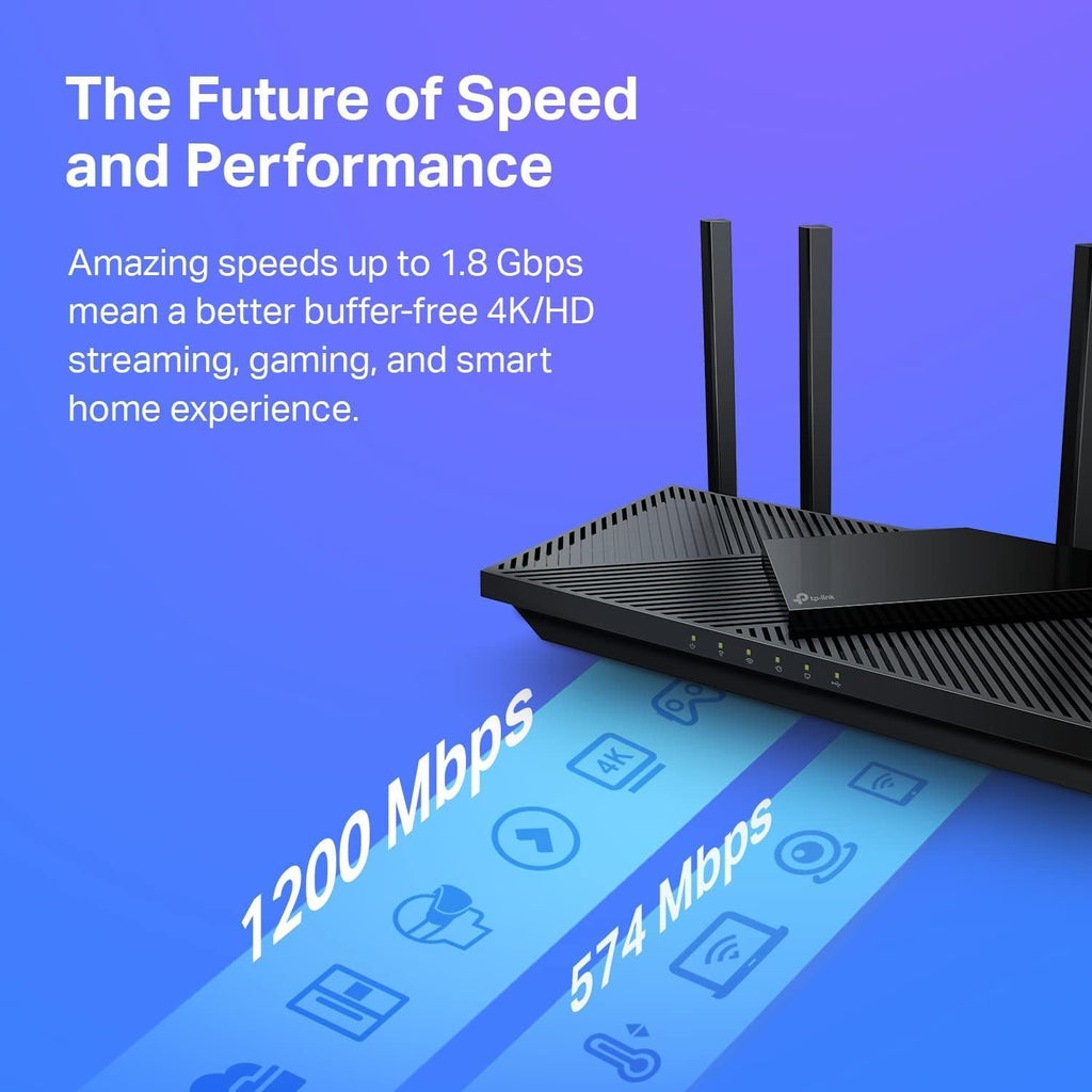 Unleash High-Speed Connectivity with the AX1800 WiFi 6 Router (Archer AX21 V5) – Dual Band, Gigabit Performance, and Alexa Compatibility for Seamless Streaming and Gaming