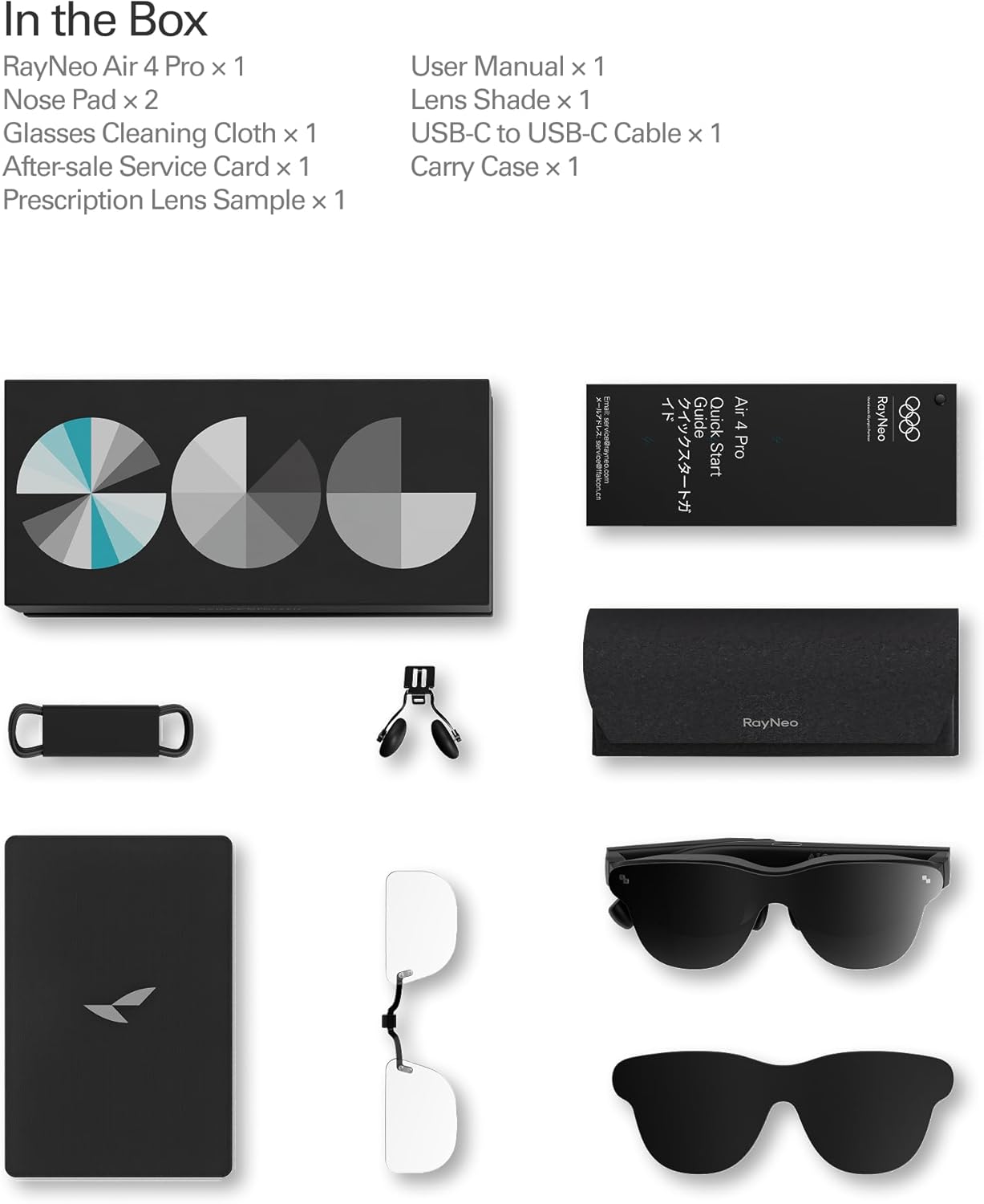 Experience the Future of Entertainment with Air 4 Pro AR/XR Glasses - Stunning 201" HDR10 Display, Vision 4000 Chip, and Premium Bang & Olufsen Audio for Gaming and Movies on iPhone, Android, and More!
