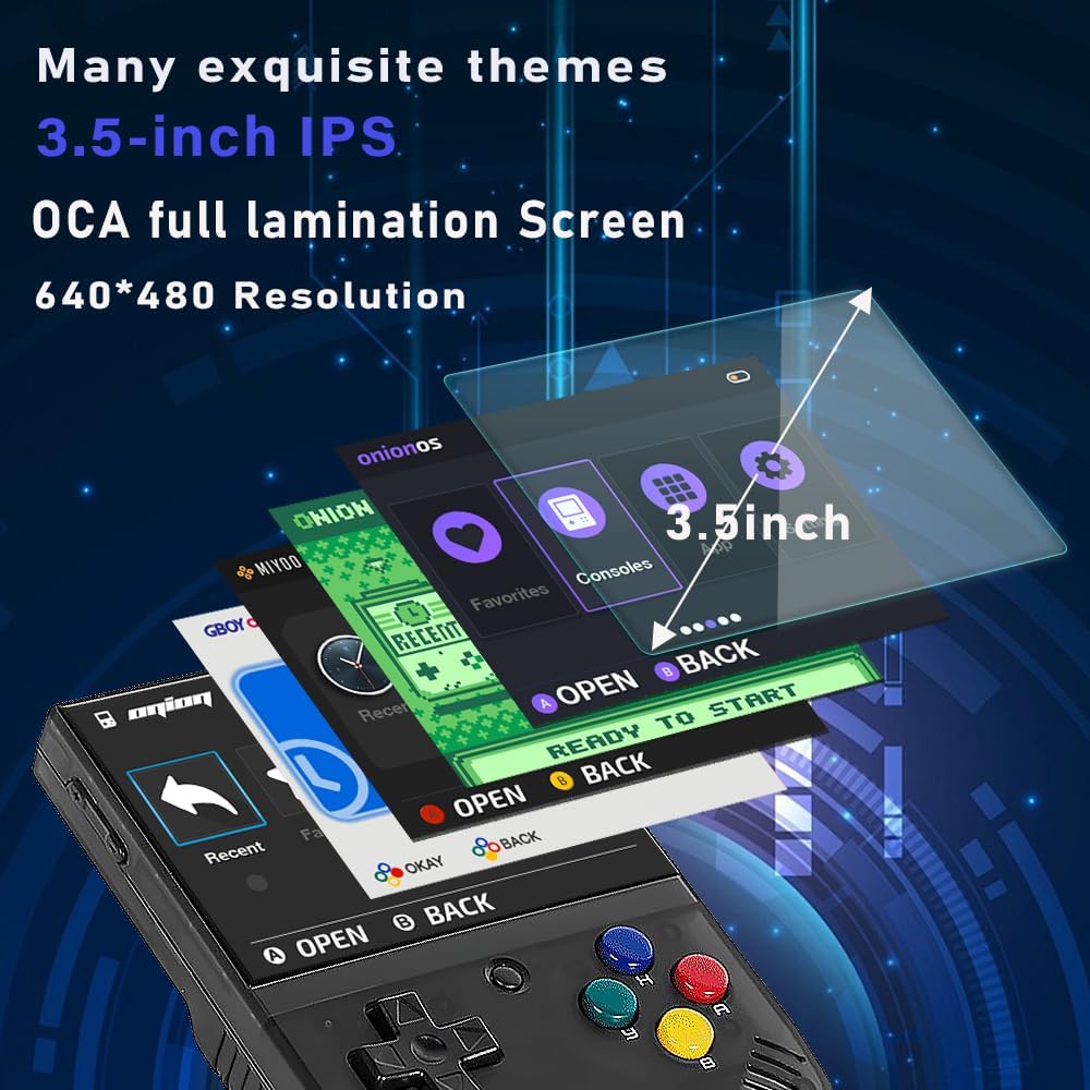 Experience Nostalgia with the Mini Plus Retro Emulator Handheld Game Console - Portable, Powerful, and Packed with 64GB of Classic Games!