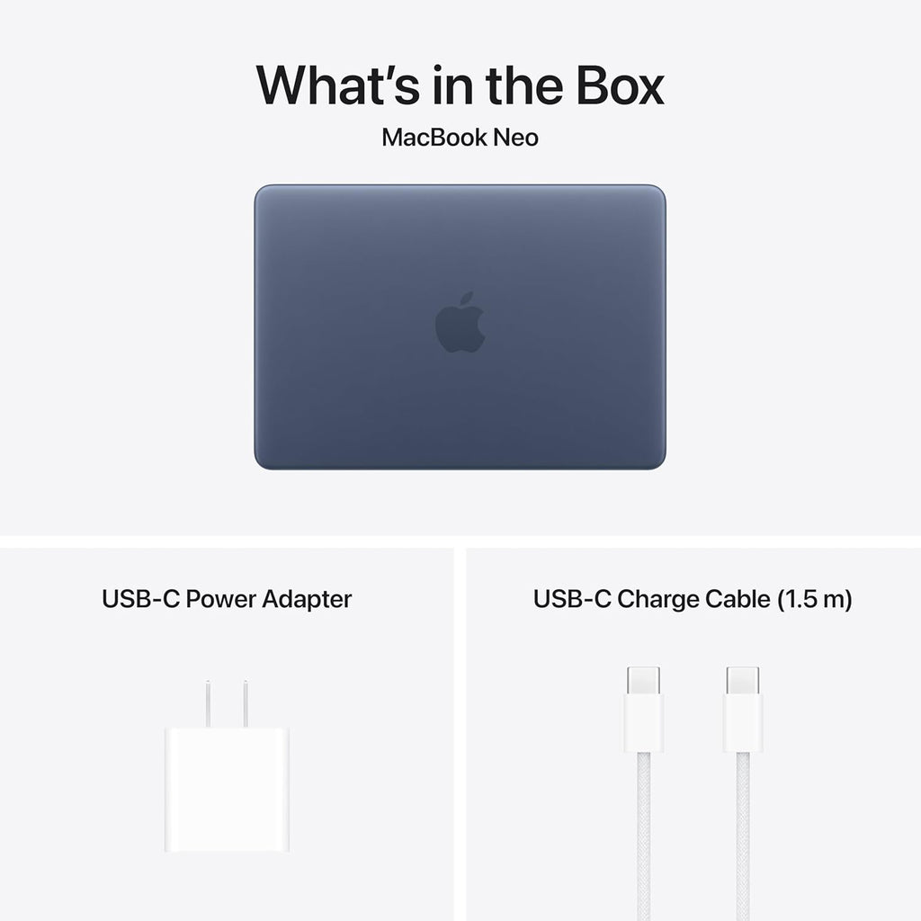 2026 Macbook Neo 13-Inch Laptop with A18 Pro Chip: Built for AI and  Intelligence, Liquid Retina Display, 8GB Unified Memory, 256GB SSD Storage, 1080P Facetime HD Camera; Indigo