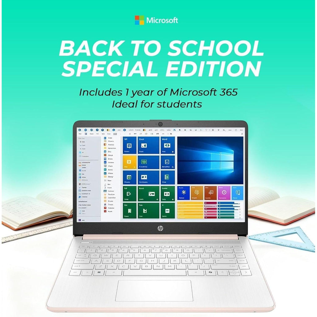 Ultrabook Laptop with Copilot AI • 2026 Edition • Latest Intel 4-Core N150 CPU • 8GB RAM • 128GB SSD + 1TB Cloud Storage • Microsoft 365 • Windows 11 • Thin & Portable • W/O Mouse