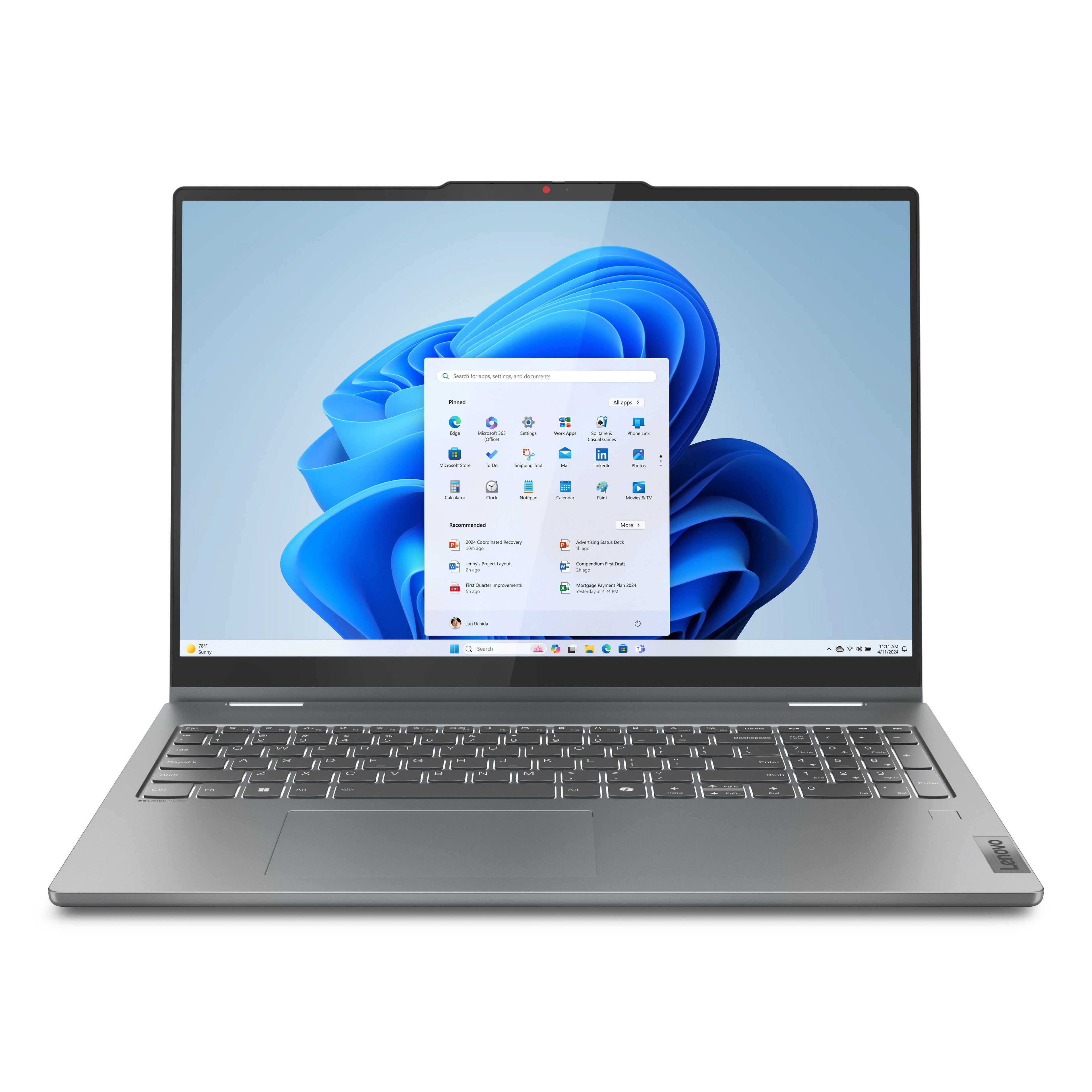 Ideapad 5 16" Touchscreen 2-In-1 Laptop, Ryzen 7, 16GB, 1TB SSD, 83DS0056US