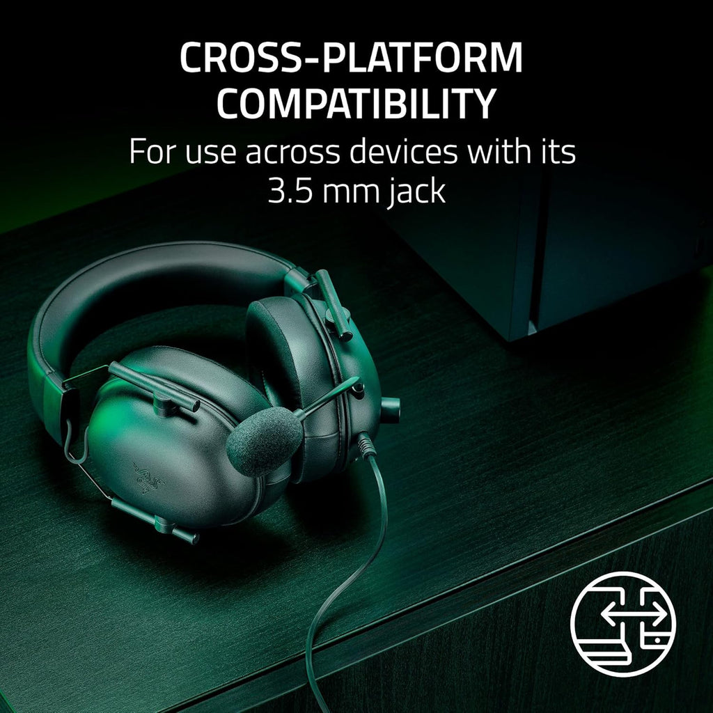 Blackshark V2 X Xbox Gaming Headset: 50Mm Drivers - Cardioid Mic - Lightweight - Comfortable, Noise Isolating Earcups - for Xbox Series X, Series S, PS5, PC, Switch via 3.5Mm Audio Jack - Black
