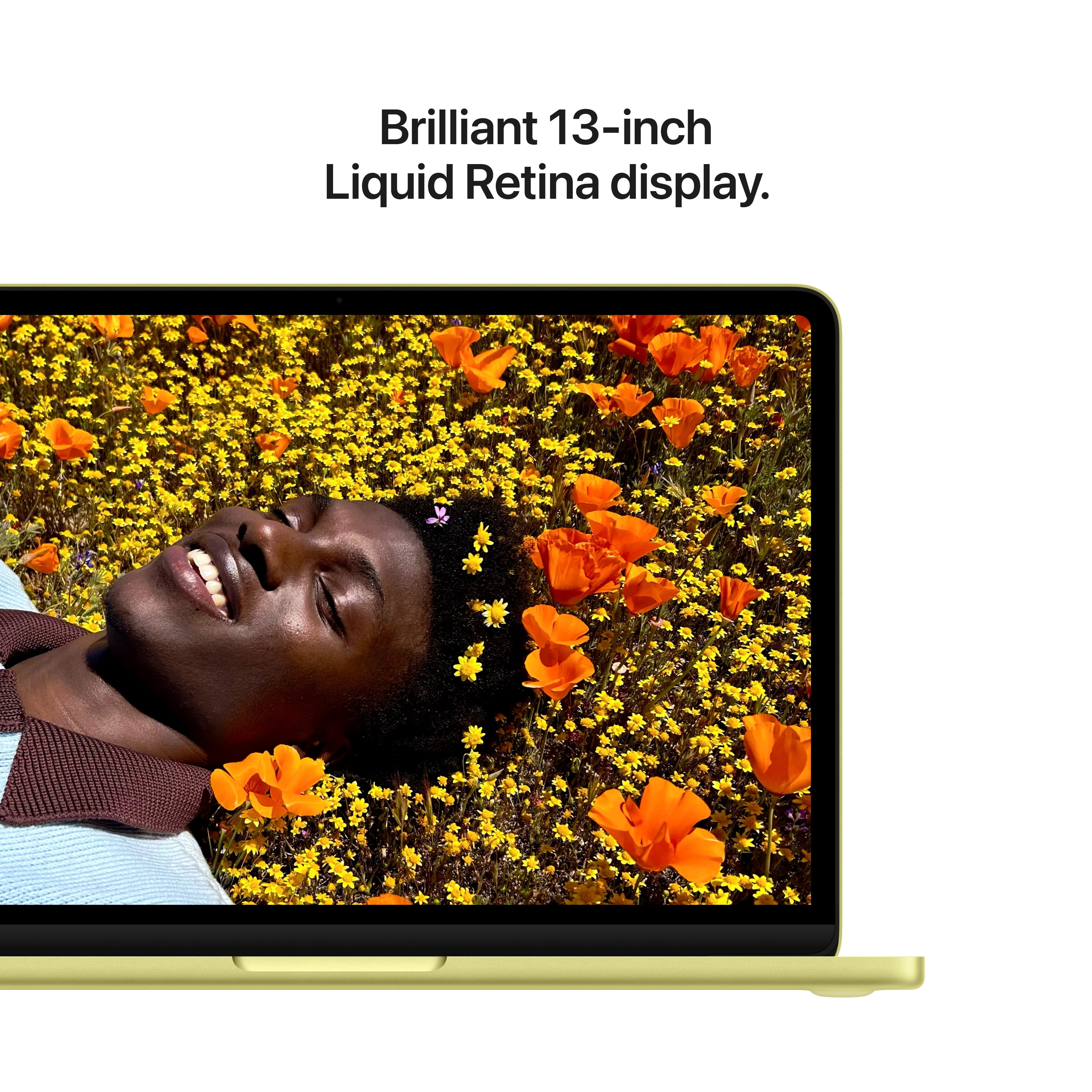 Macbook Neo 13-Inch  A18 Pro Chip with 6‑Core CPU and 5‑Core GPU, 8GB, 256GB SSD, Magic Keyboard - Citrus
