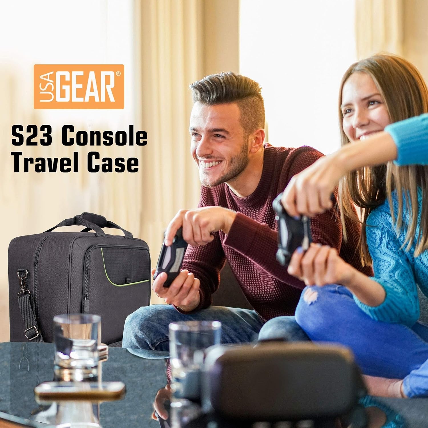 Xbox Series X Carrying Case - Xbox Console Travel Case Compatible with Series X, Controller, External Storage, Expansion Cards, Headset, Power Box, Storage Hard Drive and More Accessories