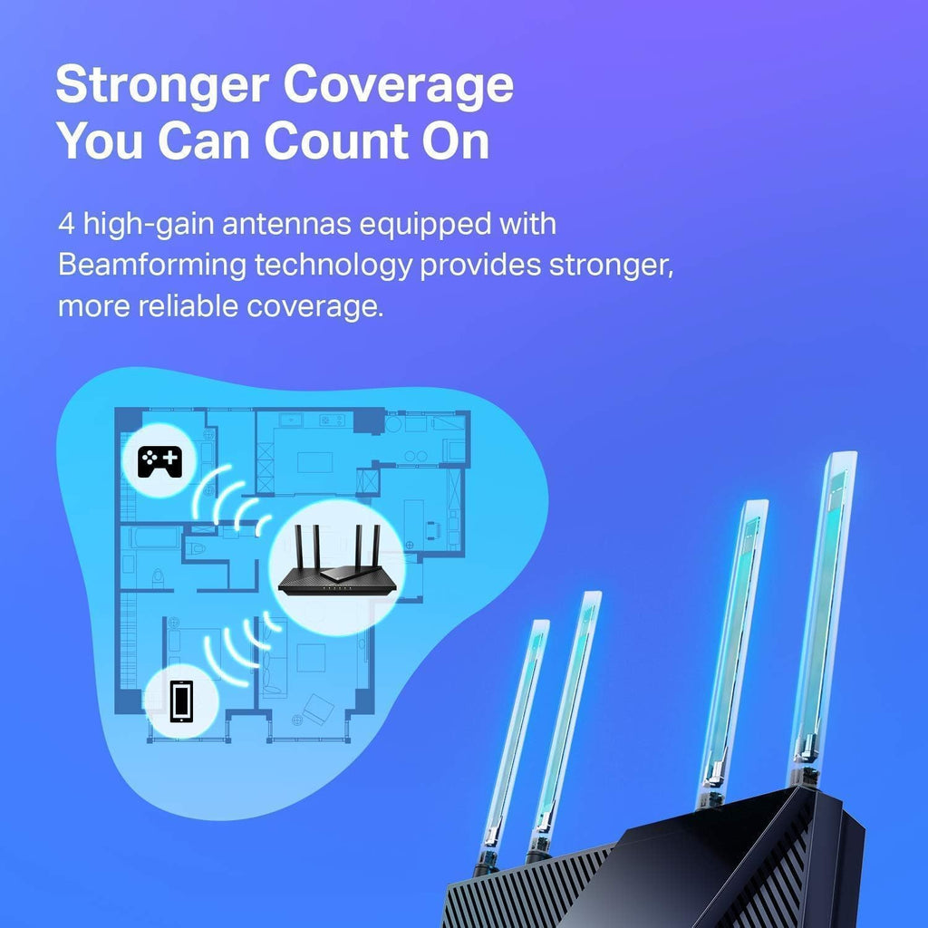 Unleash High-Speed Connectivity with the AX1800 WiFi 6 Router (Archer AX21 V5) – Dual Band, Gigabit Performance, and Alexa Compatibility for Seamless Streaming and Gaming