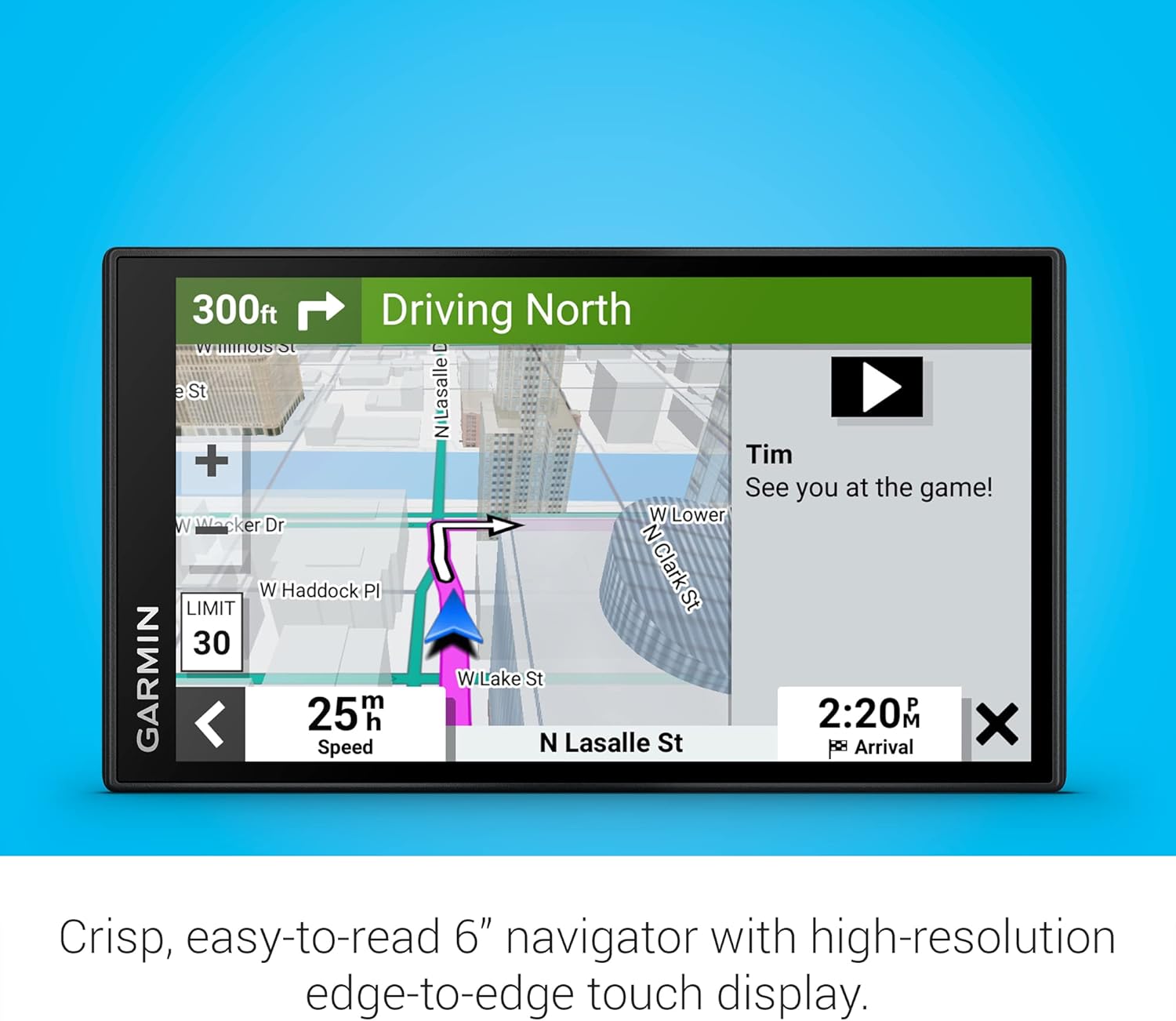 Garmin DriveSmart 66 - 6-Inch GPS Navigator with Voice Assist, Real-Time Traffic Updates, and Built-In Alexa for Safer Driving