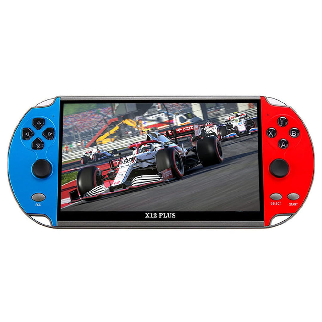 Unleash Fun with the Original Factory 16GB Retro Handheld Game Player X12 Plus - 10000 Games, 7-Inch Screen, Perfect Gift for All Ages!