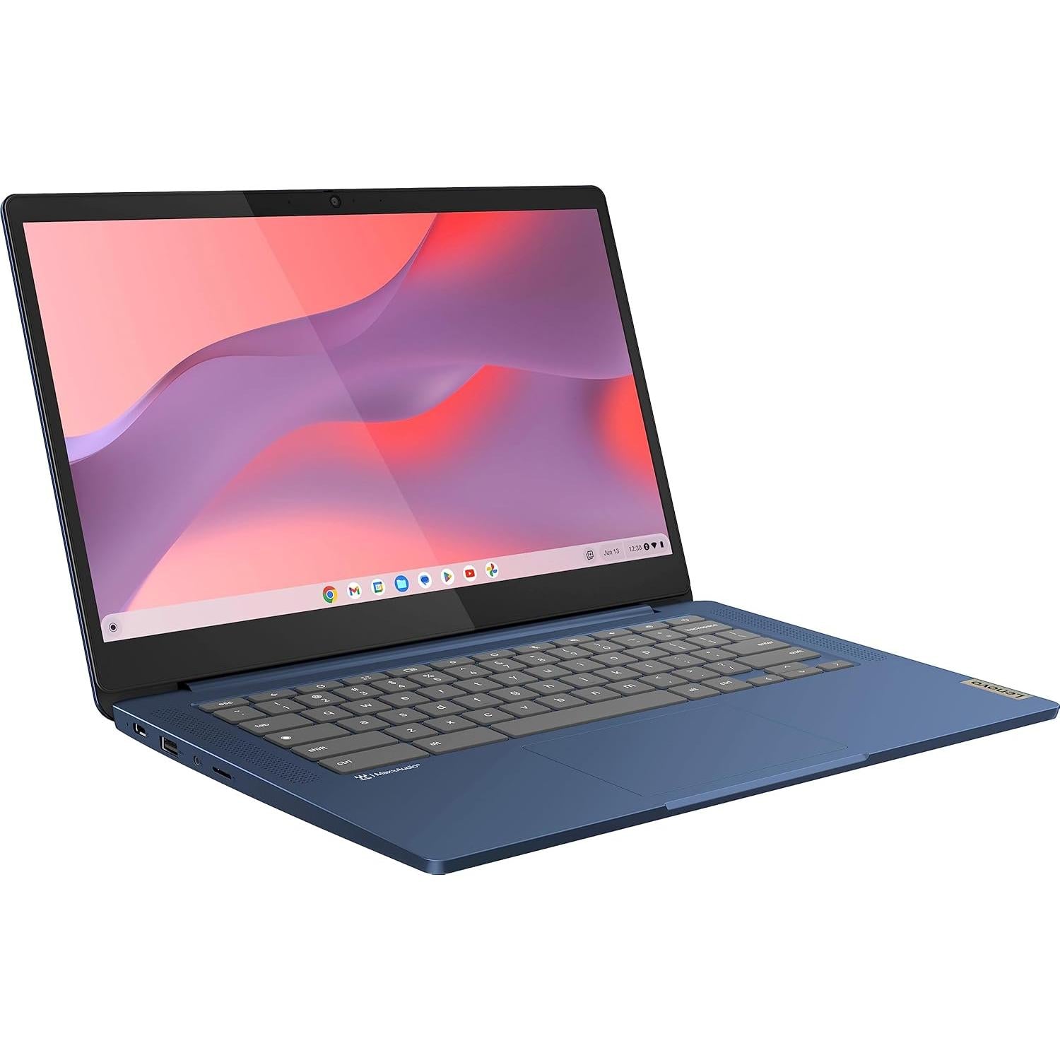 Flagship Chromebook, 14'' FHD Touchscreen Slim Thin Light Laptop Computer, 8-Core Mediatek Kompanio 520 Processor, 4GB RAM, 64GB Emmc, Wifi 6,Chrome OS, Abyss Blue