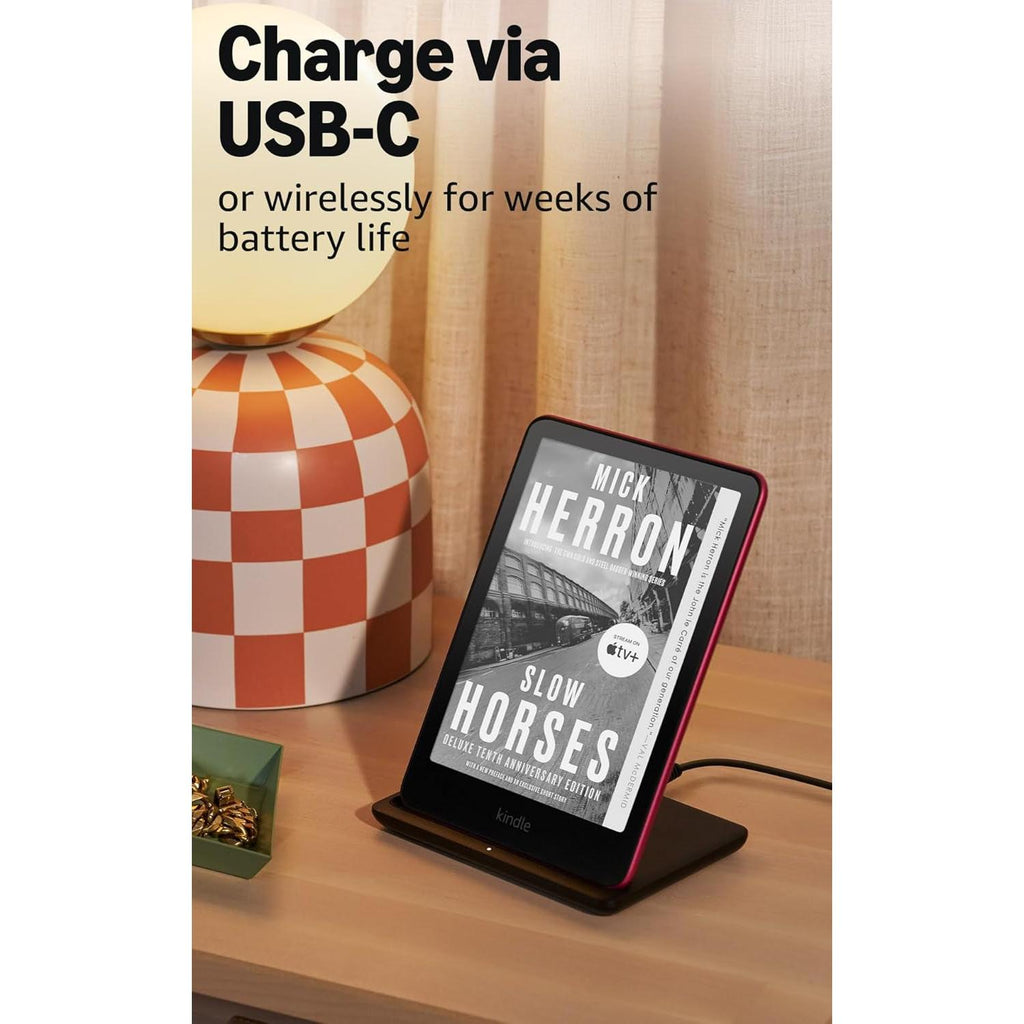 Kindle Paperwhite Signature Edition 32GB (Newest Model) – 20% Faster with Auto-Adjusting Front Light, Wireless Charging, and Weeks of Battery Life – Metallic Black