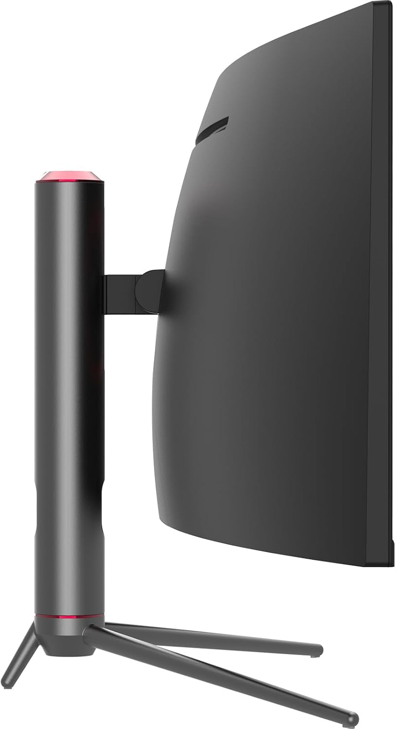 49" Curved Gaming Monitor 144Hz Ultrawide 32:9 WDFHD 3840 X 1080P, R1800, 99% Srgb, HDR400, USB Type C, Displayport, HDMI, Built-In Speakers, Height/Tilt Adjustable - 49C1G